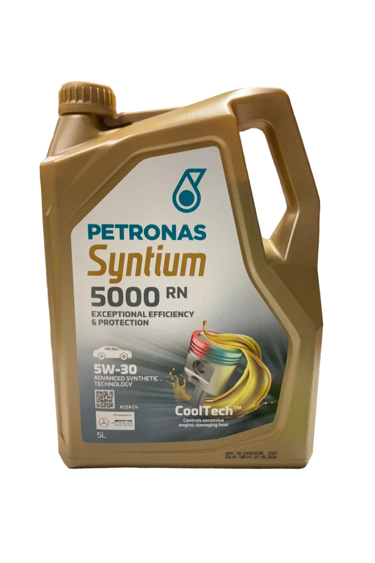 روغن و مکمل موتور SYNTIUM 5000 RN 5W 30 DPF 5LT. 08 2023 URT. پتروناس Petronas