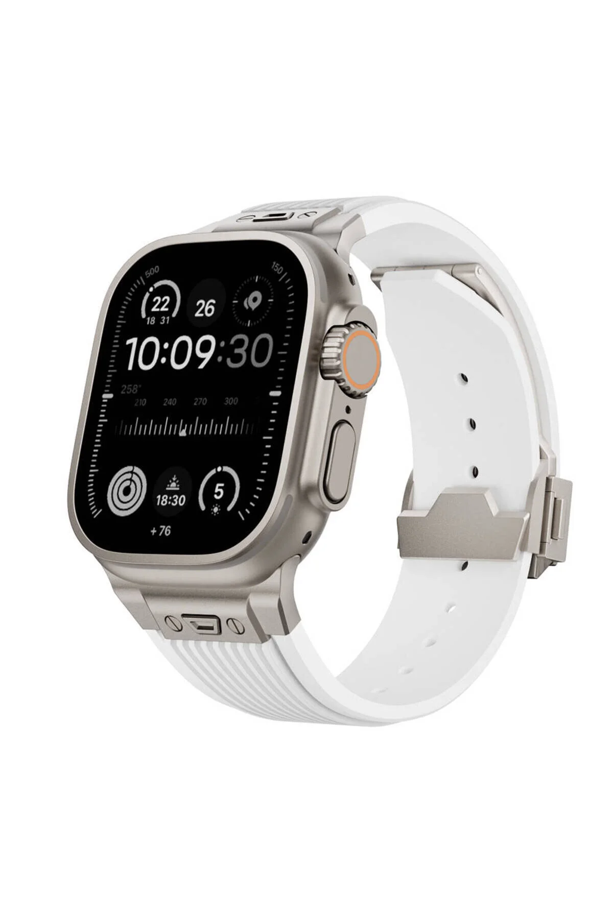 بند ساعت هوشمند APPLE WATCH ULTRA ULTRA2 49MM SPORTS SILICONE CORD قفل استیل ضدزنگ و ساختار انعطاف پذیر Canpay
