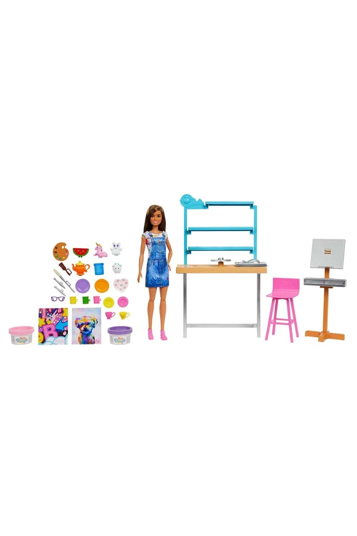 ست بازی HORSE ART BARBIE مجموعه LESI MTL HCM85 Mattel
