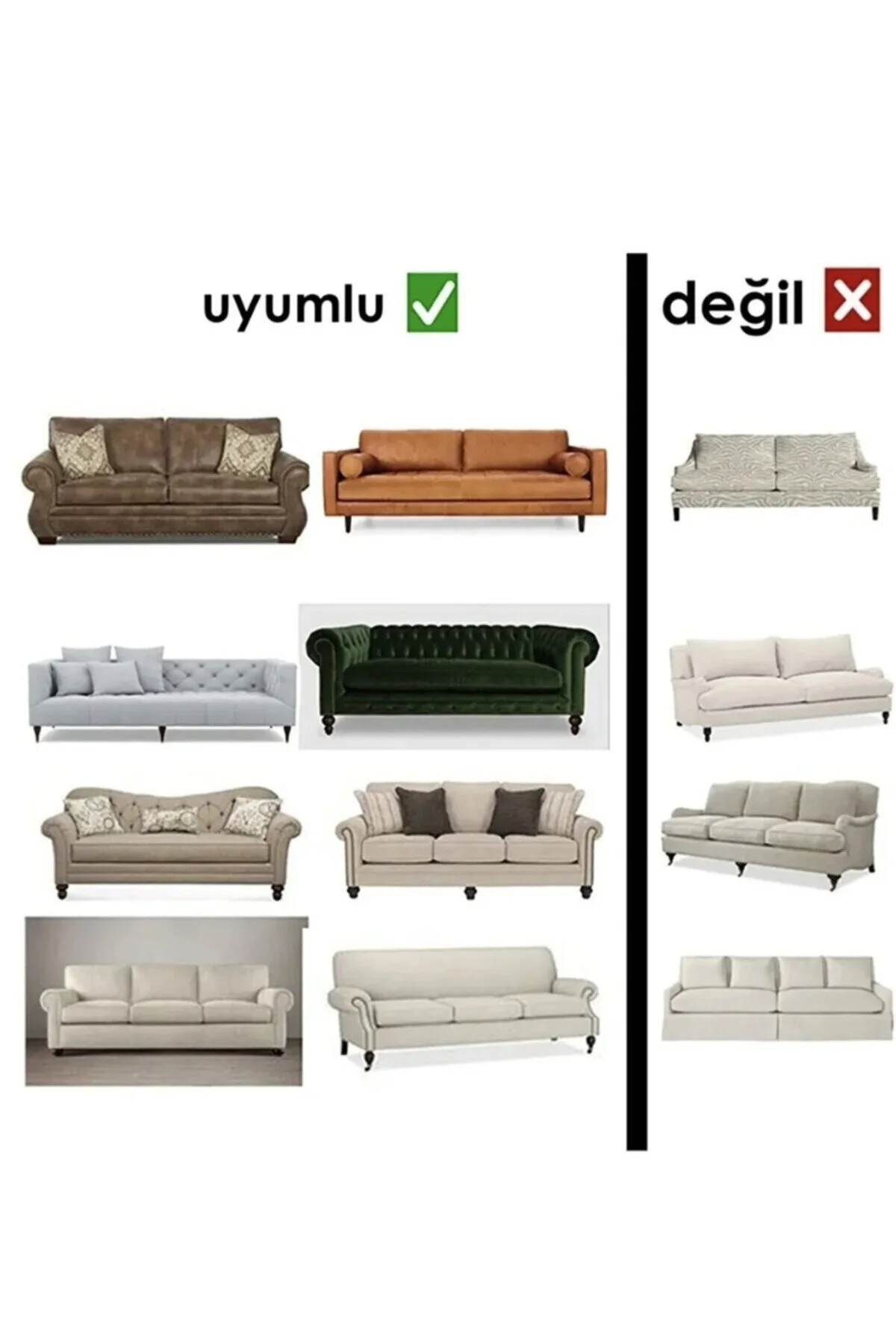 روکش مبل خاکستری تخلیه انعطاف پذیر Lycra Lyclable با الگوی Lycar 3 Kotuk  HANİDAN