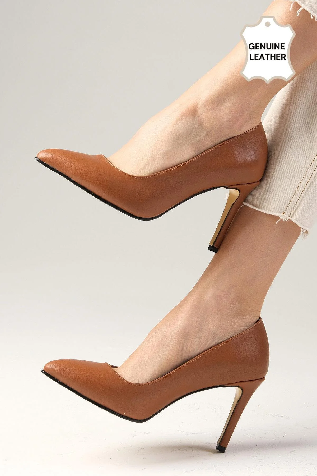 استیلتو چند رنگ زنانه Elora General چرمی Taba Stiletto Mio Gusto
