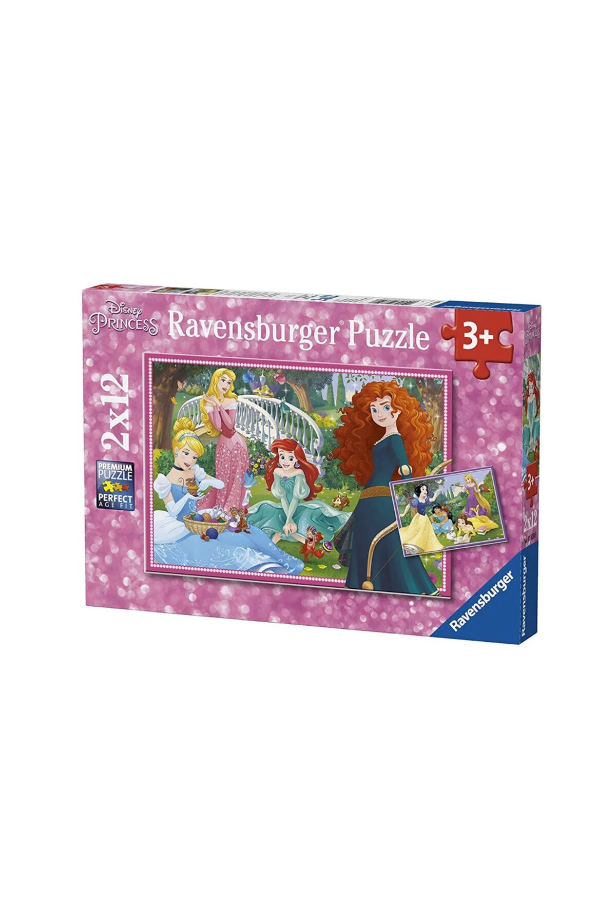 پازل ها و یاپبوزهای کودک 2x12 تکه WD Princess 076208 U295043 RAVENSBURGER