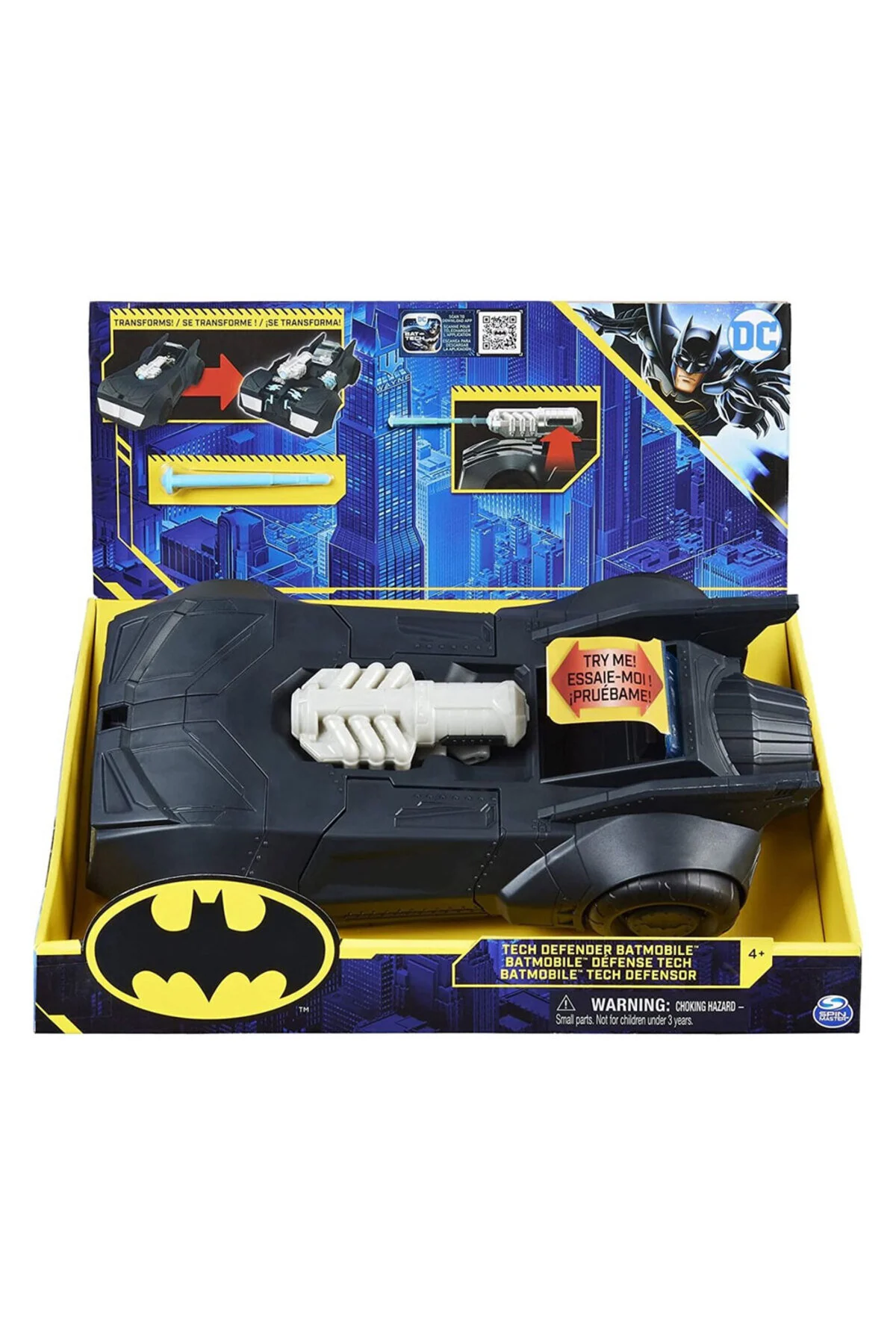 ماشین اسباب بازی TECH DEFENDER BATMOBILE 6062755 اورجینال Batman