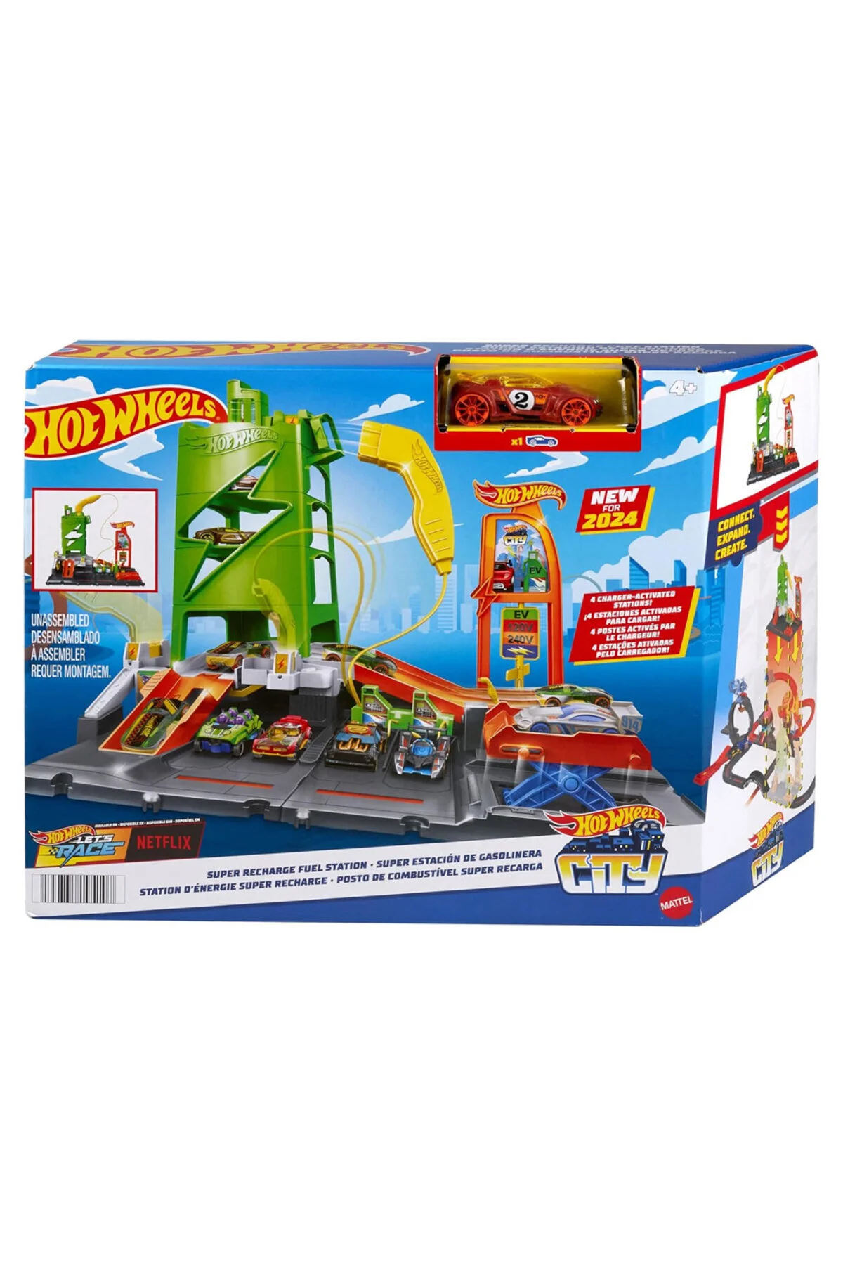 ماشین اسباب بازی HTN79 HOT WHEELS ELECTRICE VEHICLIGE STATION HOT WHEELS