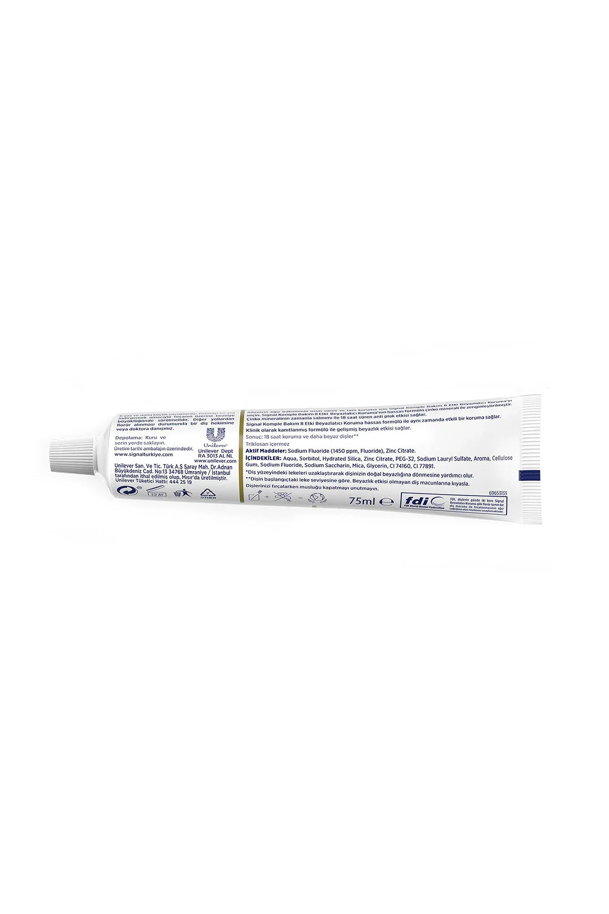 خمیردندان COMPLETE CARE 8 EFFECT PASTE WHITENING PROTECTION ANTI CARIES FOR FRESH BREATH 75 MLX4 اورجینال Signal