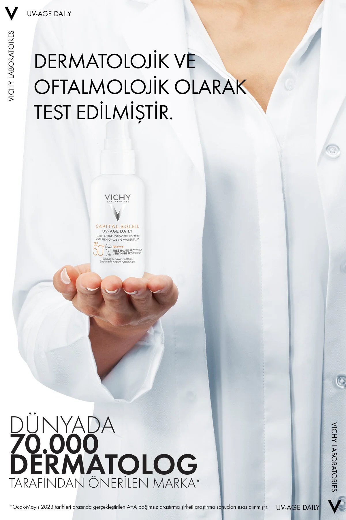 ست کرم ضد آفتاب مجموعه مراقبت از پوست پیری پیری: سرم ضدعفونی سولیل سرمایه 40 میل ویشی Vichy