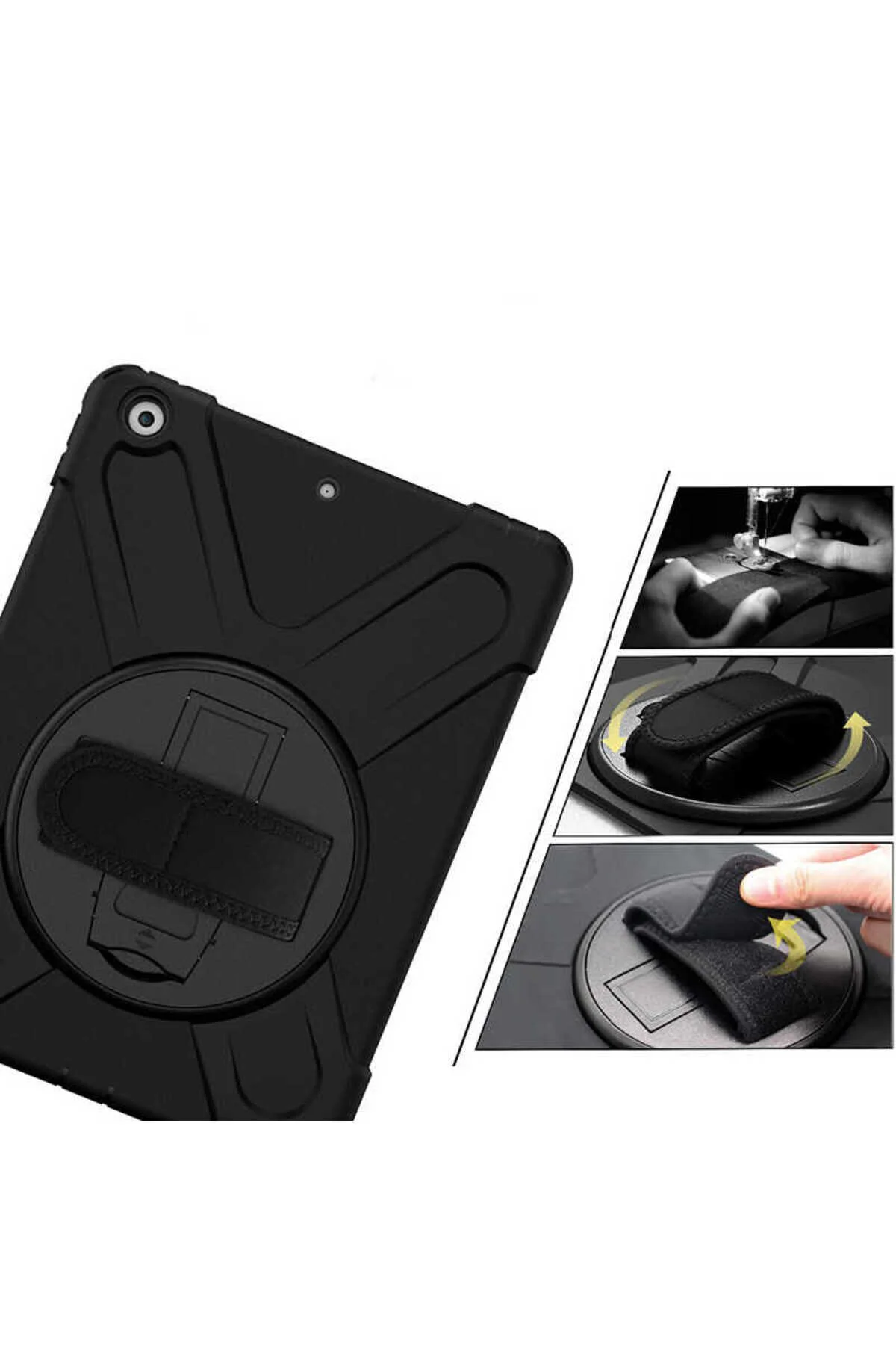 کاور تبلت IPAD 10.2 نسل نهم ZORE DEFENDER SILICONE مشکی tekno grup