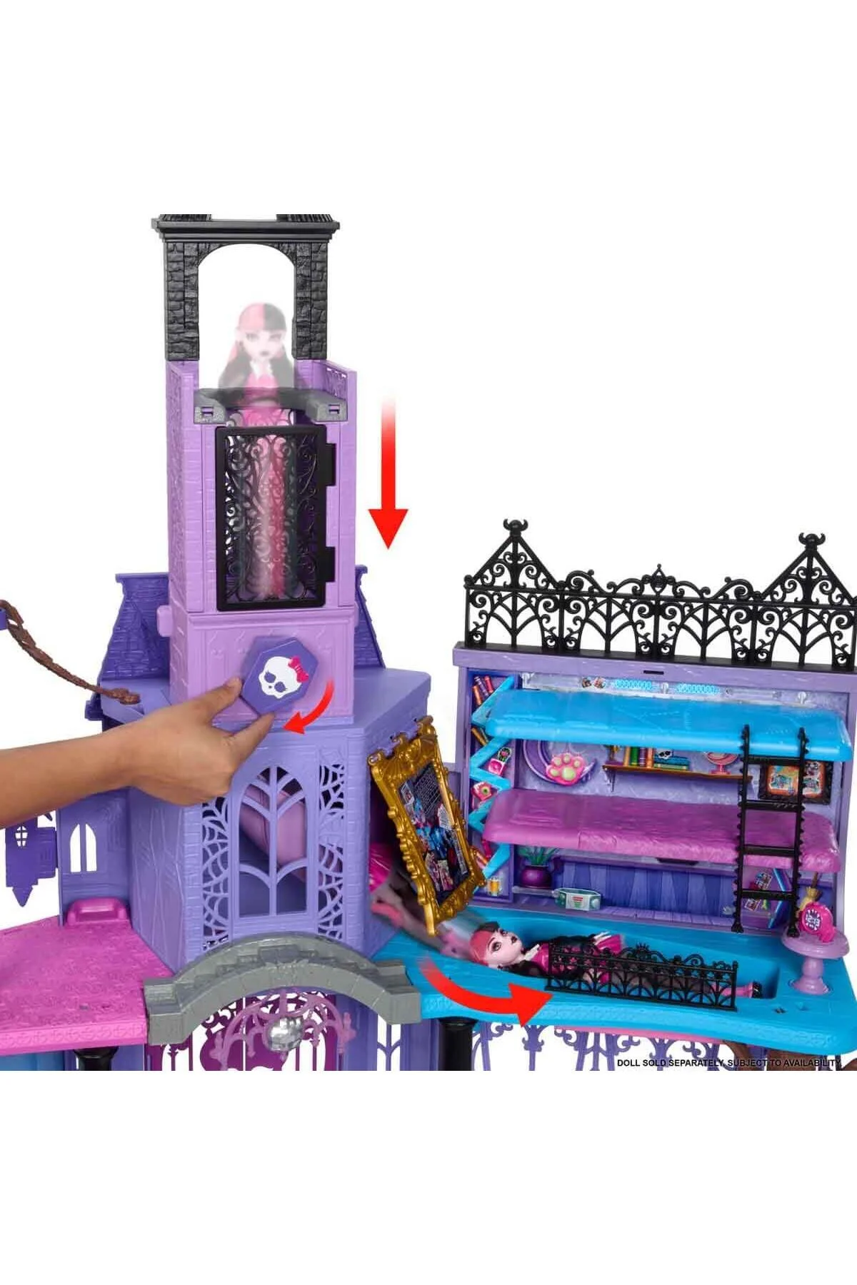 ست های بازی خانگی و آشپزخانه مجموعه دبیرستان HLP88 اورجینال MONSTER HIGH
