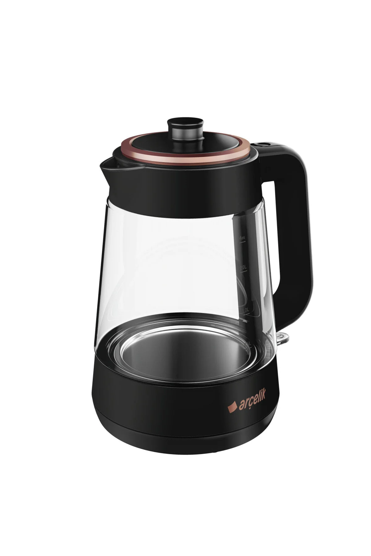 چای ساز CM 6964 S RECITAL BLACK 1900 W GLASS TEAPOT 898OSERI Arçelik