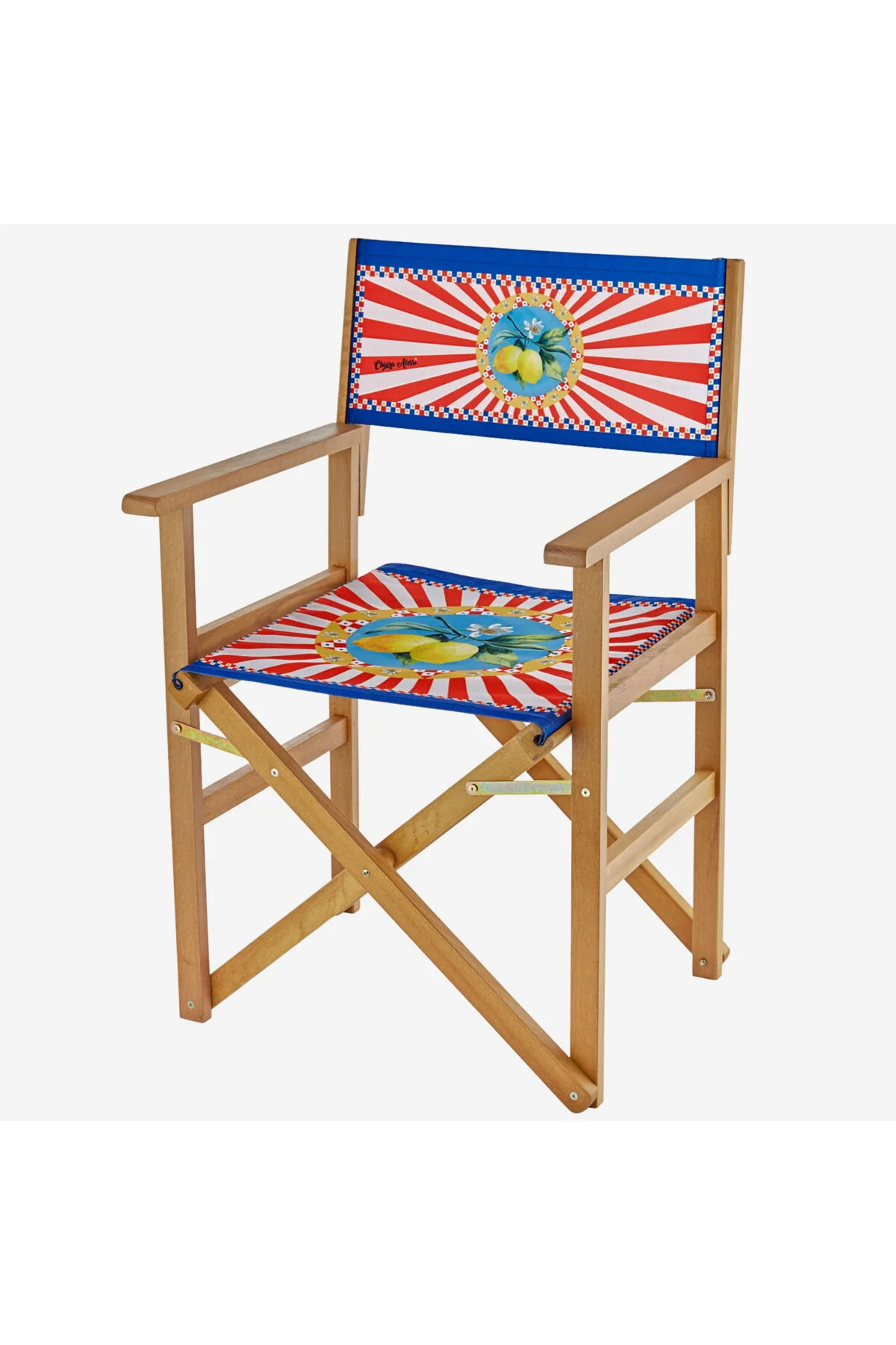 صندلی باغی چوب قرمز آبی CAPRI 87X54X48 سانتی متر CHIARA ALESSI