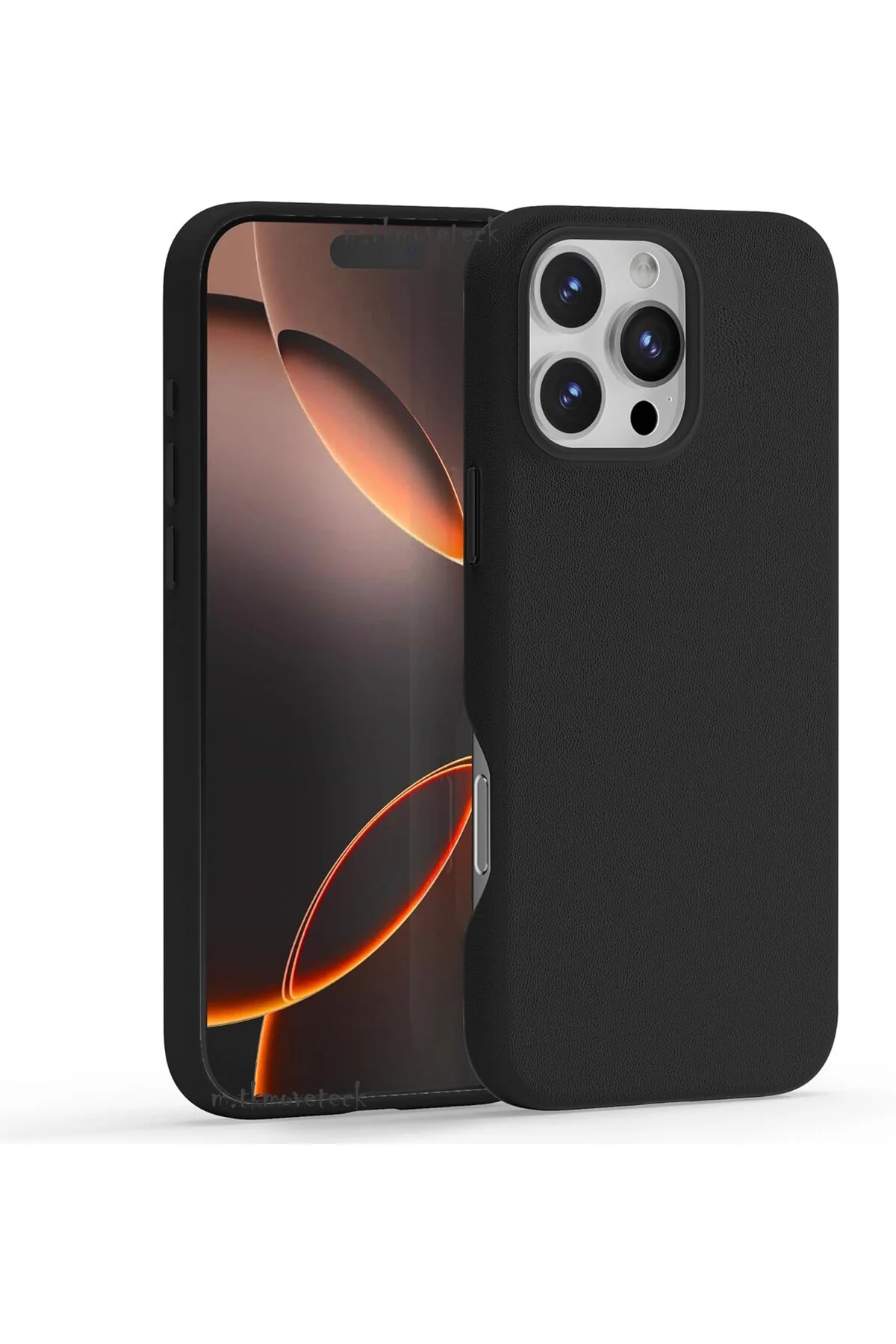 کاور و قاب IPHONE 16 PRO CASE LEATHER MAGSAFE COVER LIQUID PREMIUM SLIM دارای لکه مناسب نیست m.tk moveteck