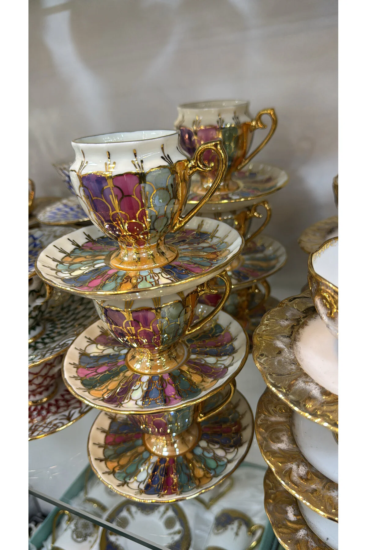 فنجان قهوه مجموعه چینی 6 PERSON ESTERHOMEDECOR Handmade