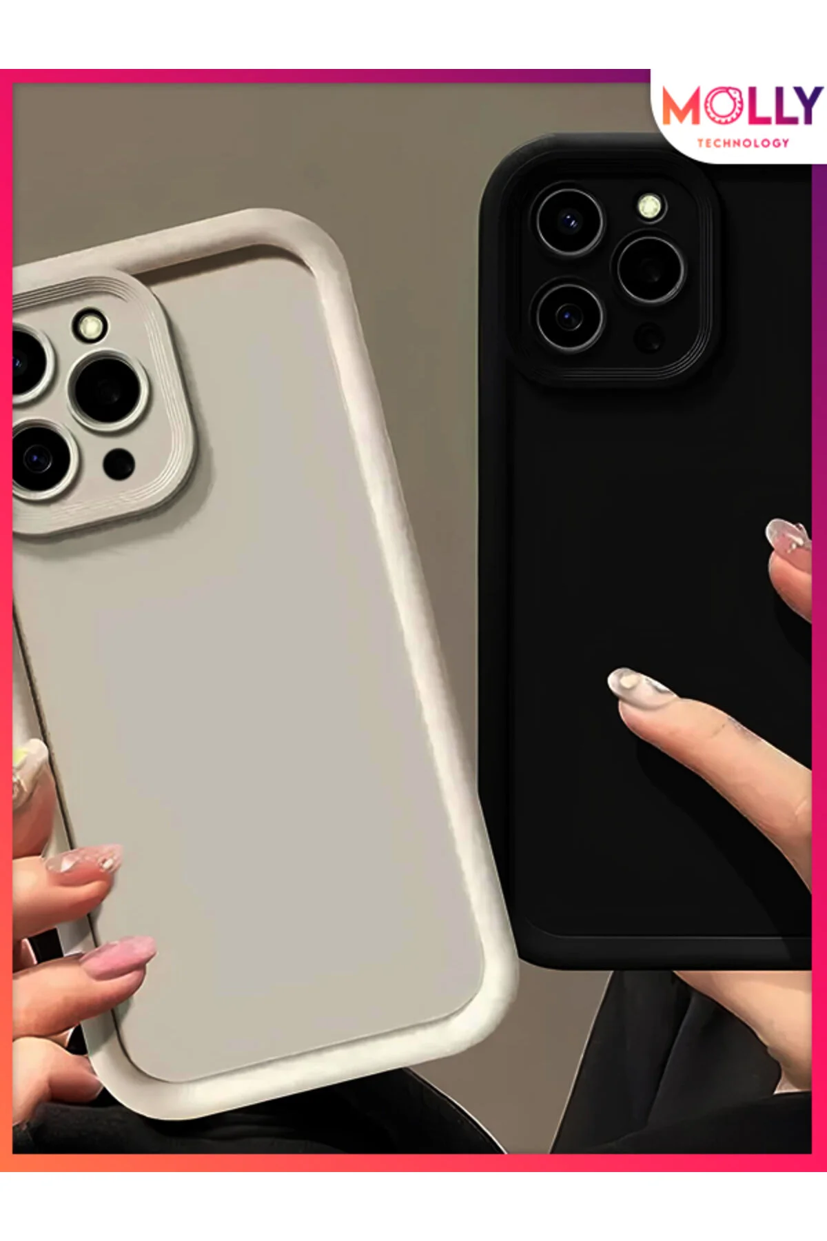 کاور و قاب سیلیکونی پان ضخیم لبه های بژ برای XIAOMI REDMI 12 Molly