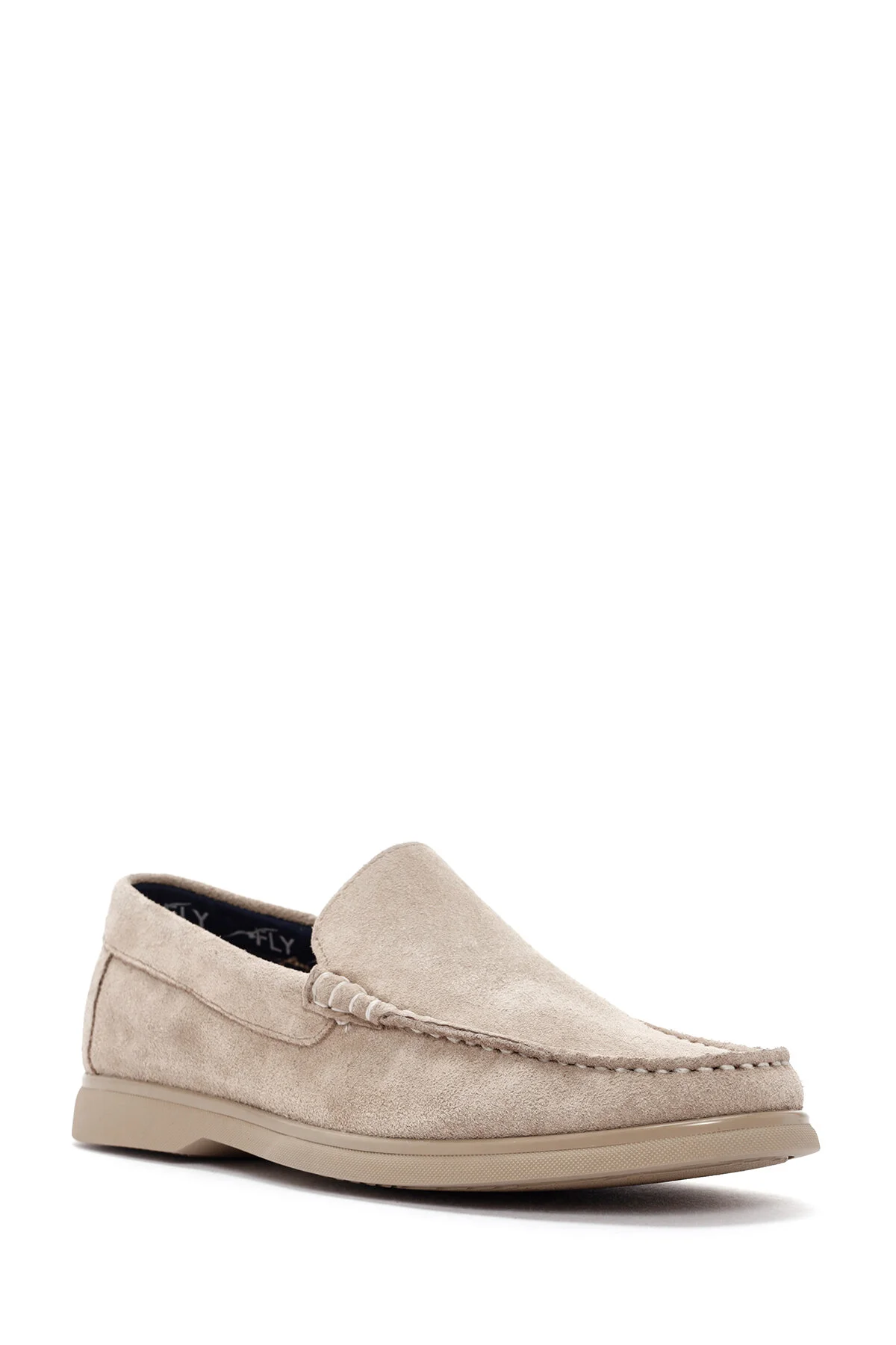 کفش مردانه Fly رنگ بژ Suede Loafer دریمود Derimod
