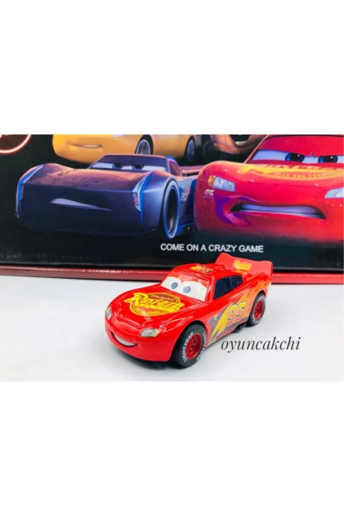 ماشین اسباب بازی CARS 3 LIGHTNING MC QUEEN JACKSON RAMIREZ TOWN MATER 4 PIECE METAL PULL AND DROP TOY tmtoysandmore