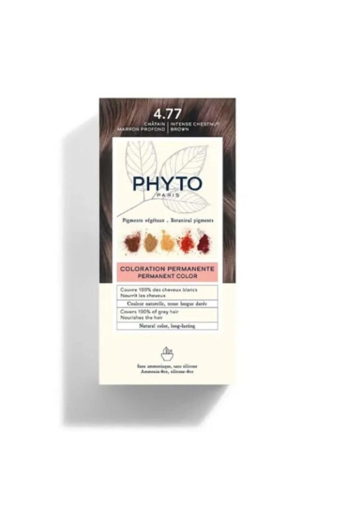 Phyto رنگ موی چشمه 4.77 مسی گردویی تقویت‌کننده