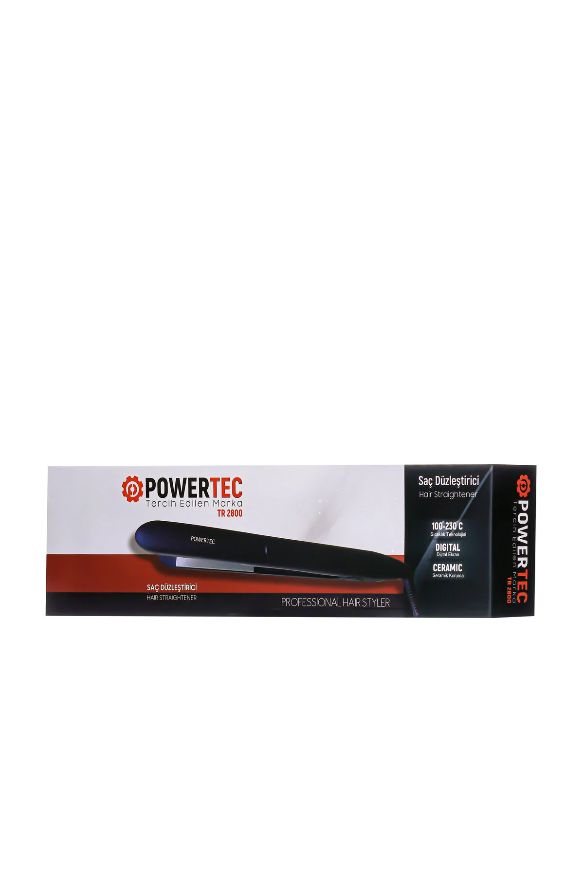 اتو مو سیاه برقی Tr 2800 صاف کننده حرفه ای پاورتچ  Powertec