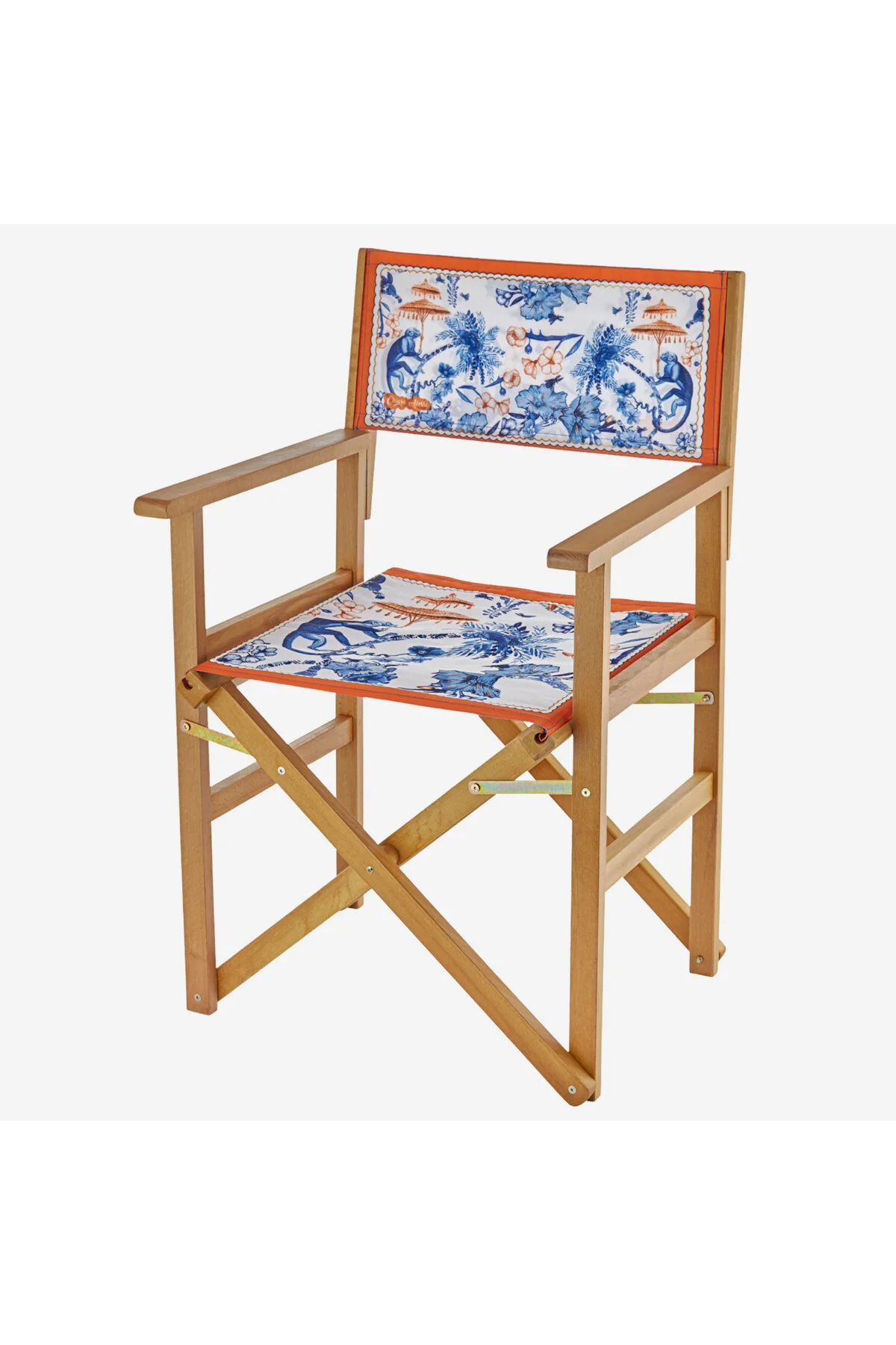 صندلی باغی چوب آبی قرمز LIMUER 87X54X48 سانتی متر CHIARA ALESSI