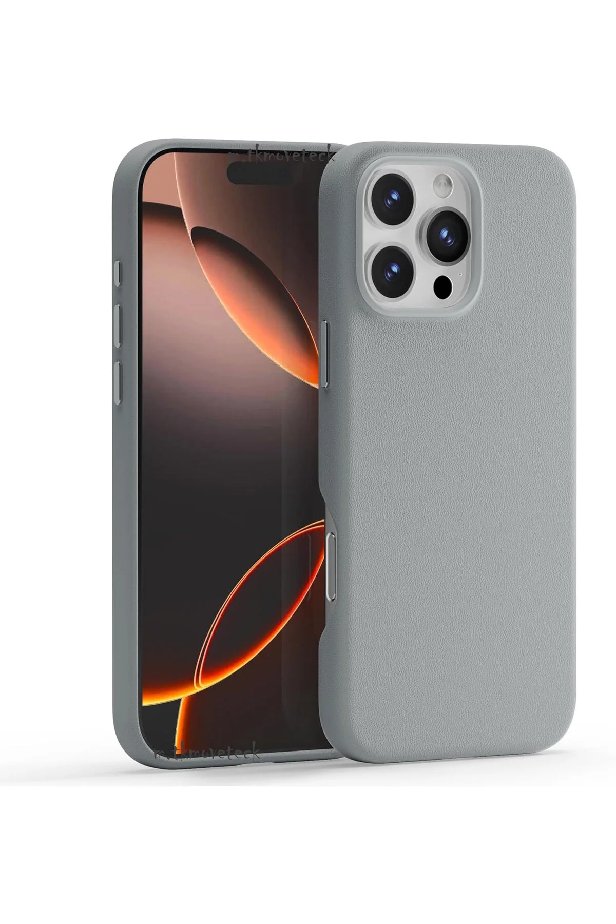 کاور و قاب IPHONE 16 PRO CASE LEATHER MAGSAFE COVER LIQUID PREMIUM SLIM دارای لکه مناسب نیست m.tk moveteck