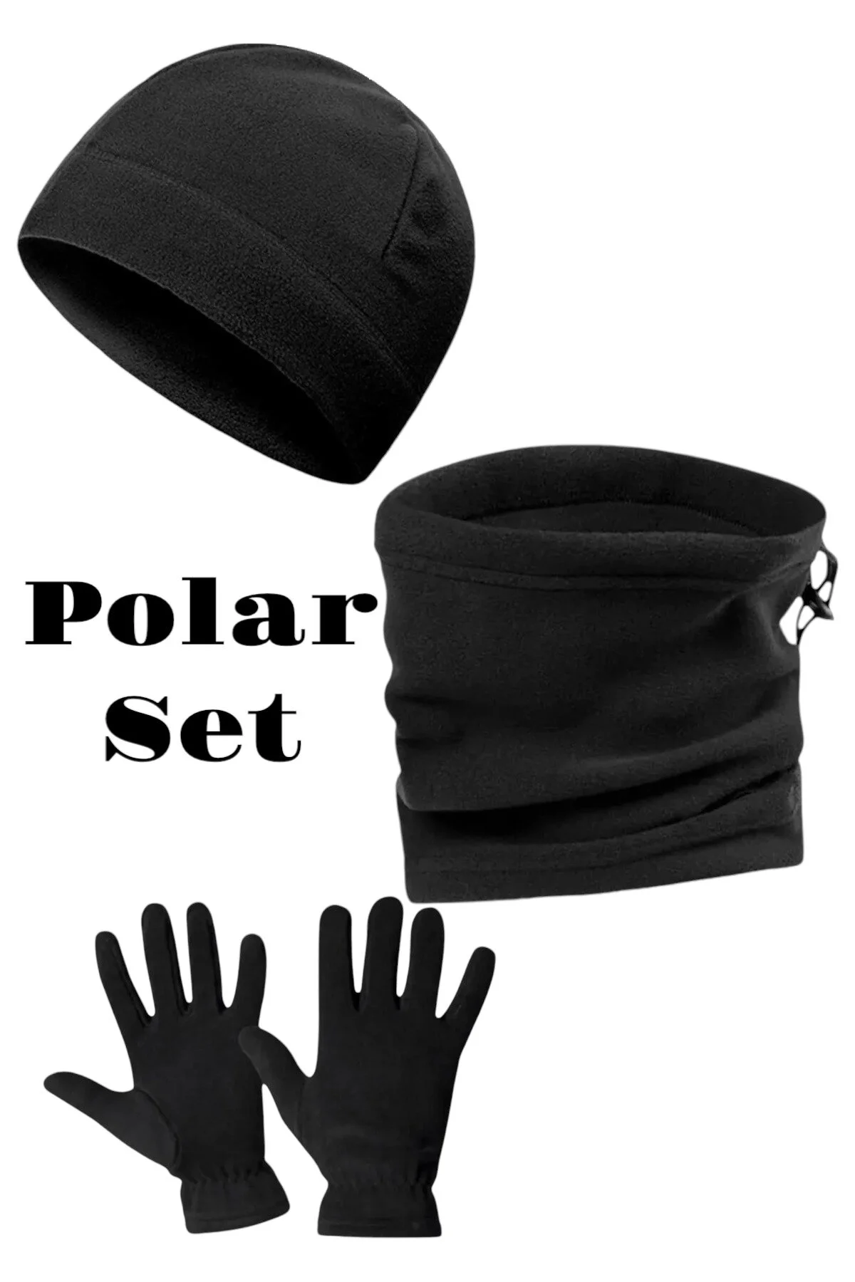 گرم کن گردن مردانه و زنانه UNISEX BLACK THERMAL WINTER FOLEK نقاشی رنگ آمیزی Fatih