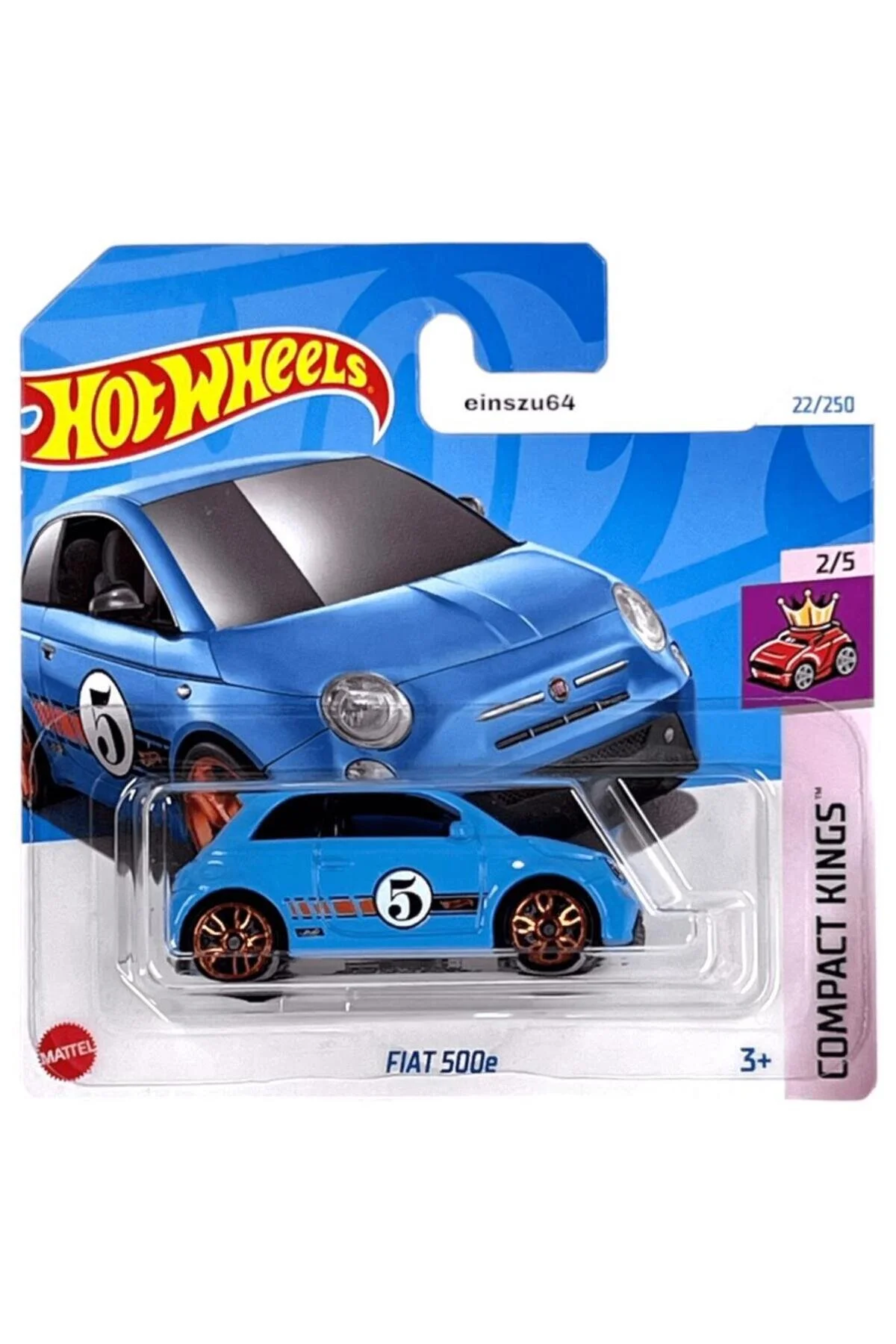ماشین اسباب بازی SINGES FIAT هات ویلز اورجینال HOT WHEELS