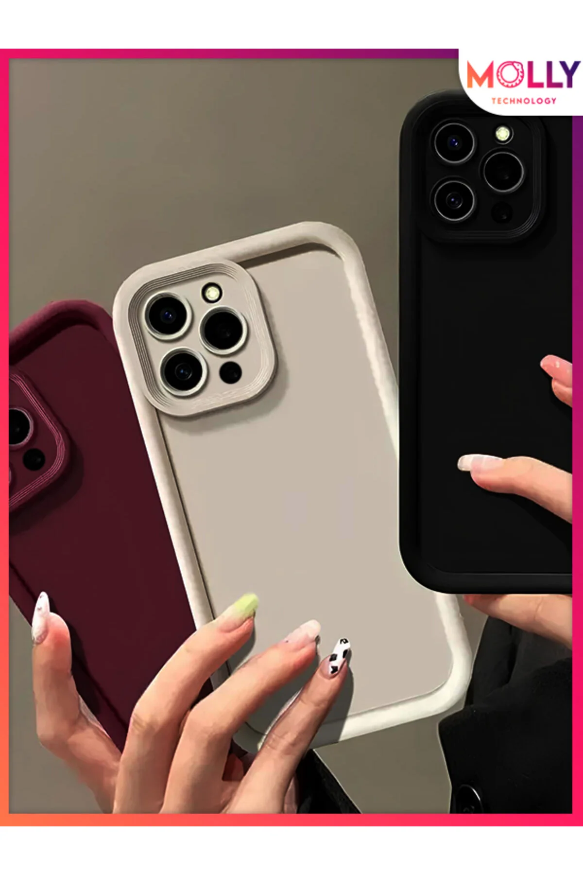 کاور و قاب سیلیکونی پان ضخیم لبه های بژ برای XIAOMI REDMI 12 Molly