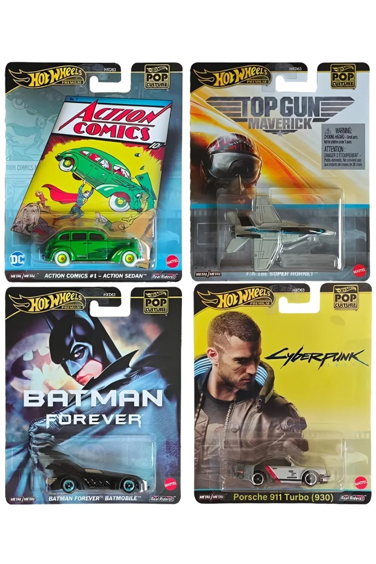 ماشین اسباب بازی 2024 PREMIUM POP CULTURE 4 هات ویلز اورجینال HOT WHEELS