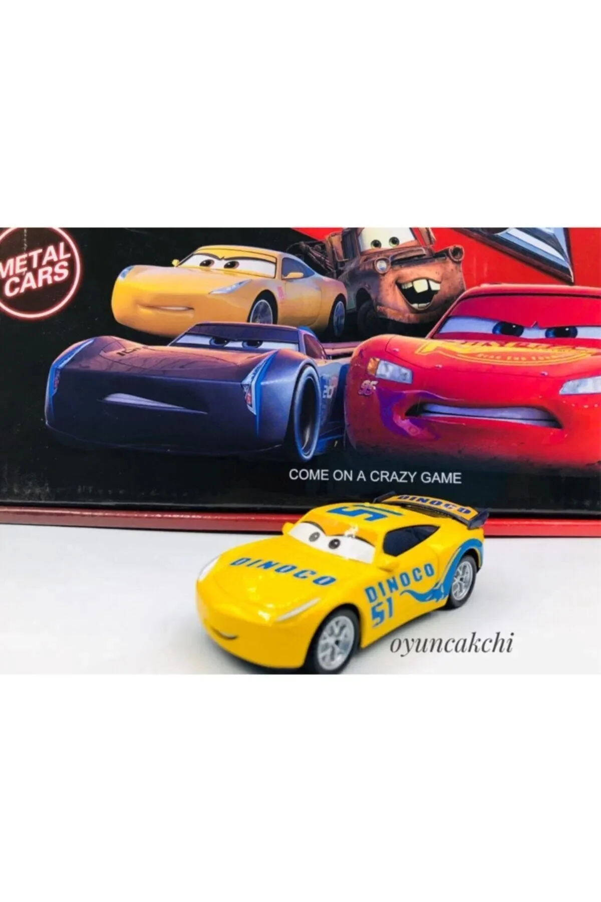 ماشین اسباب بازی CARS 3 LIGHTNING MC QUEEN JACKSON RAMIREZ TOWN MATER 4 PIECE METAL PULL AND DROP TOY tmtoysandmore