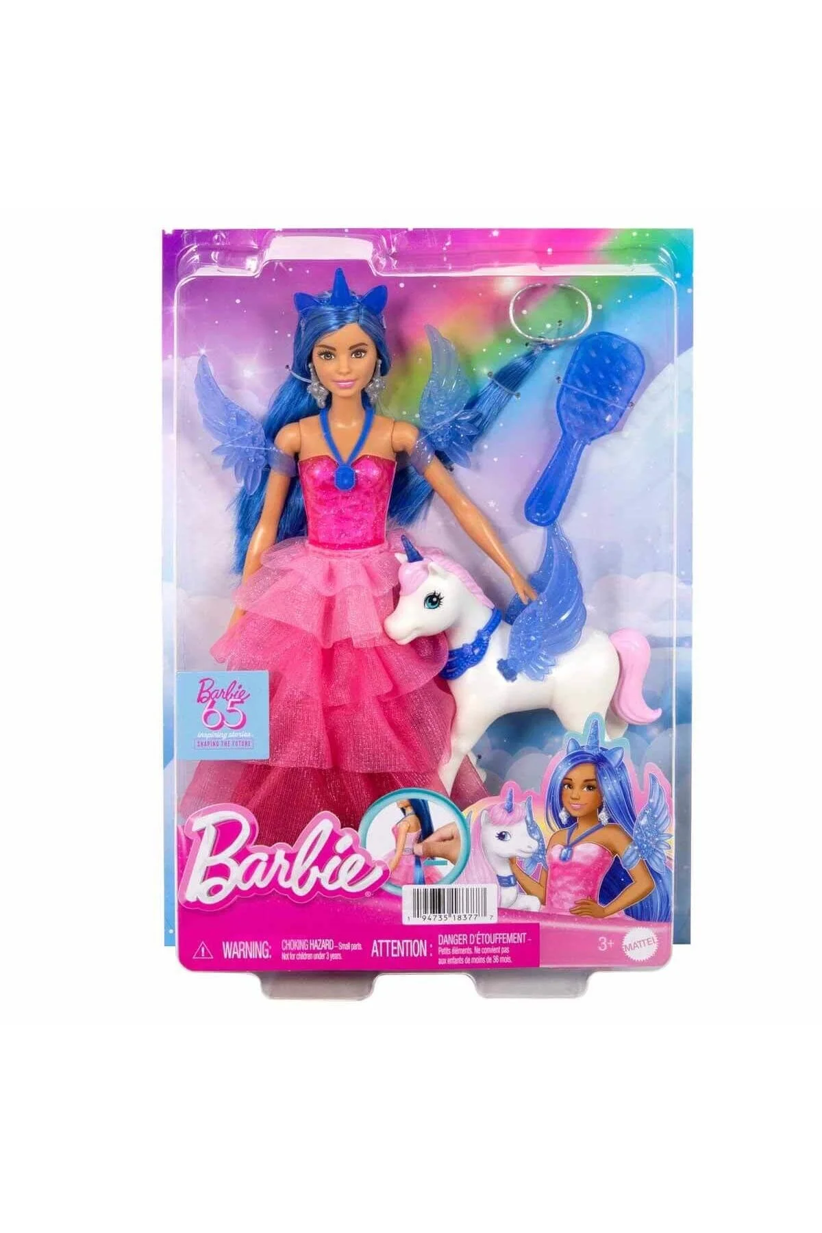 عروسک های مدل پسرانه و دخترانه بچگانه موهای آبی باربی شاهزاده خانم HRR16 MONSTER HIGH