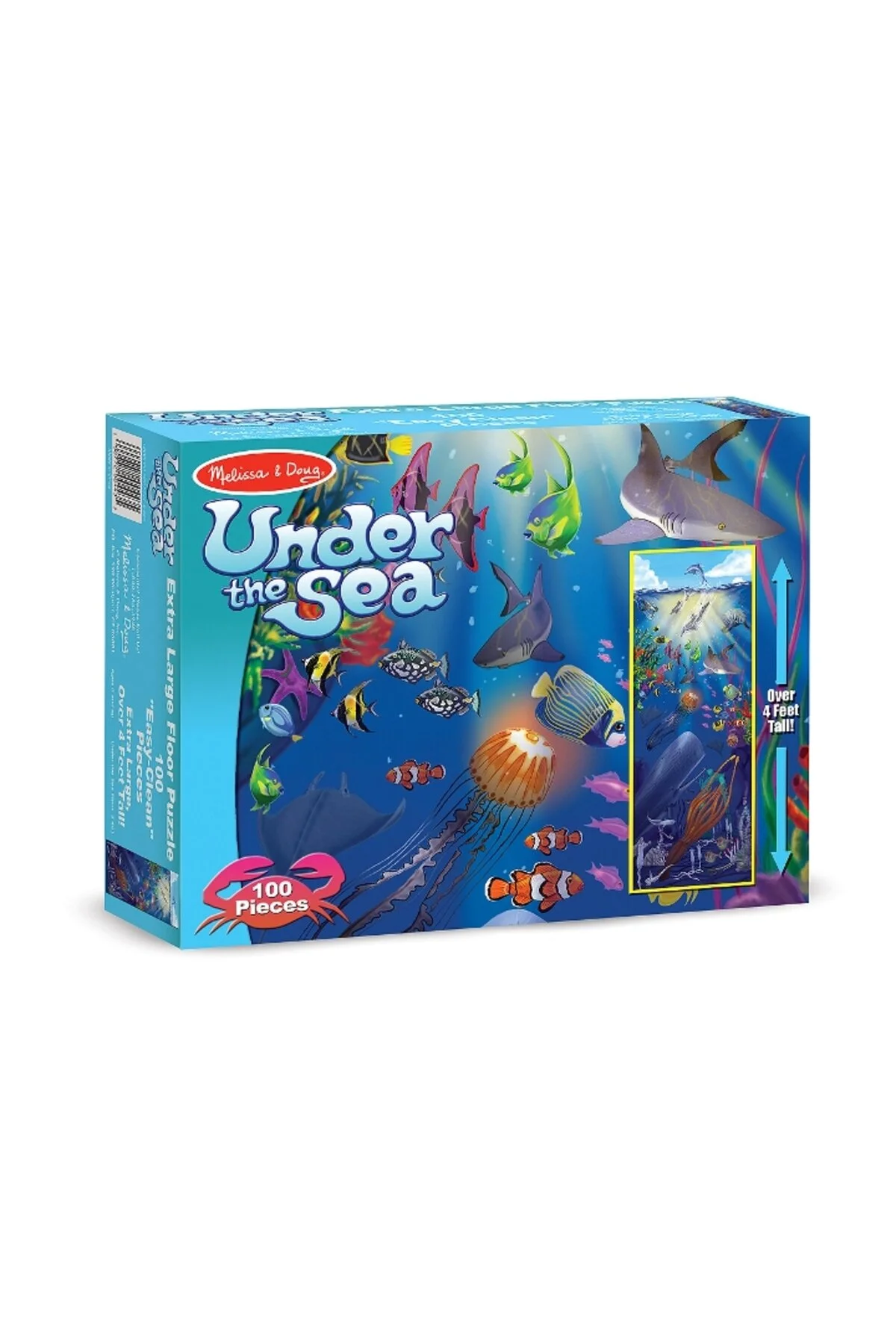 پازل مردانه و زنانه غول پیکر ملیسا داگ 100 قطعه زیر دریا Melissa &amp; Doug Melissa &amp; Doug