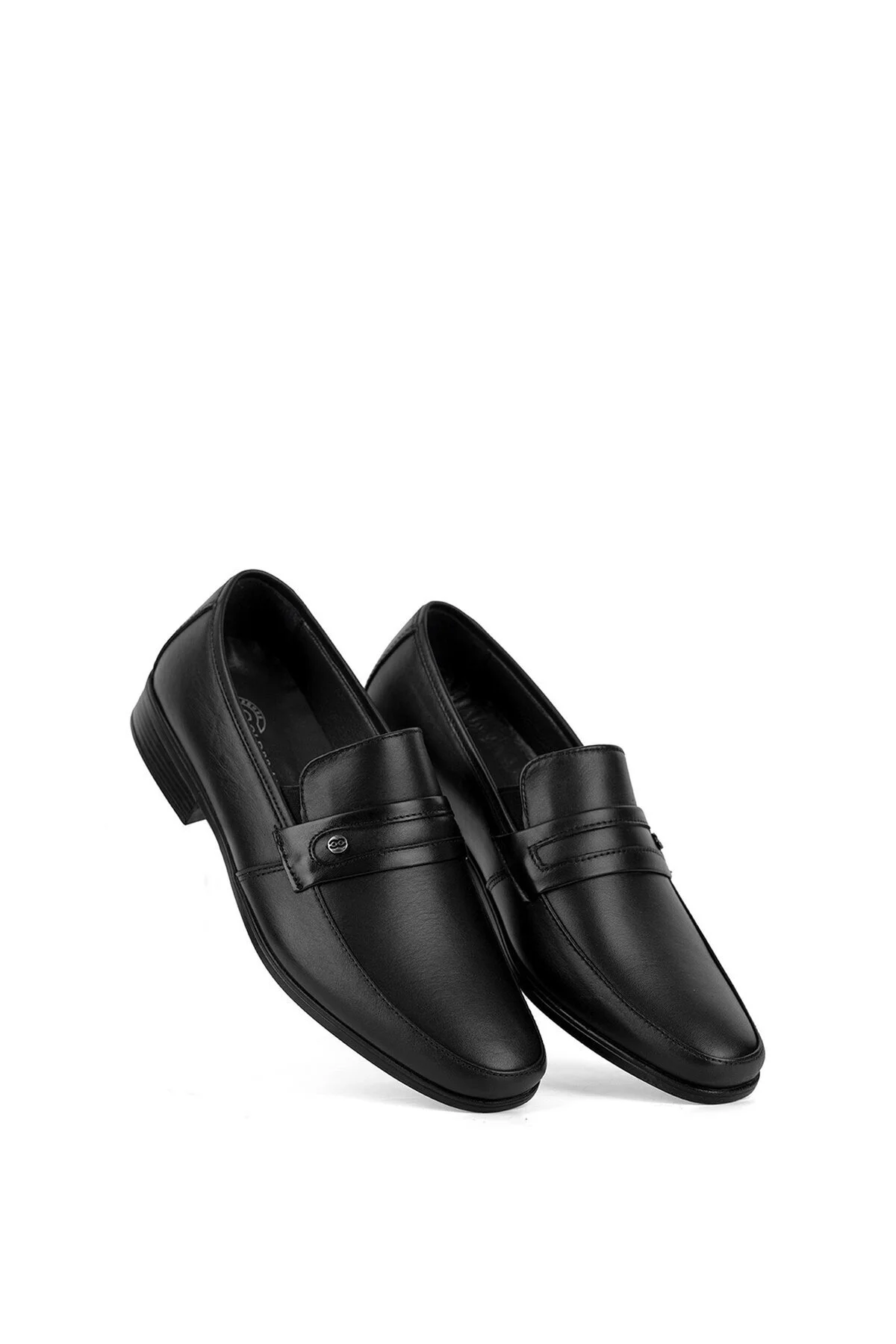 کفش کژوال روزانه مشکی مردانه ELITE SLGLD401 اصلی چرم سیاه و سفید Ayakkabı Fuarı
