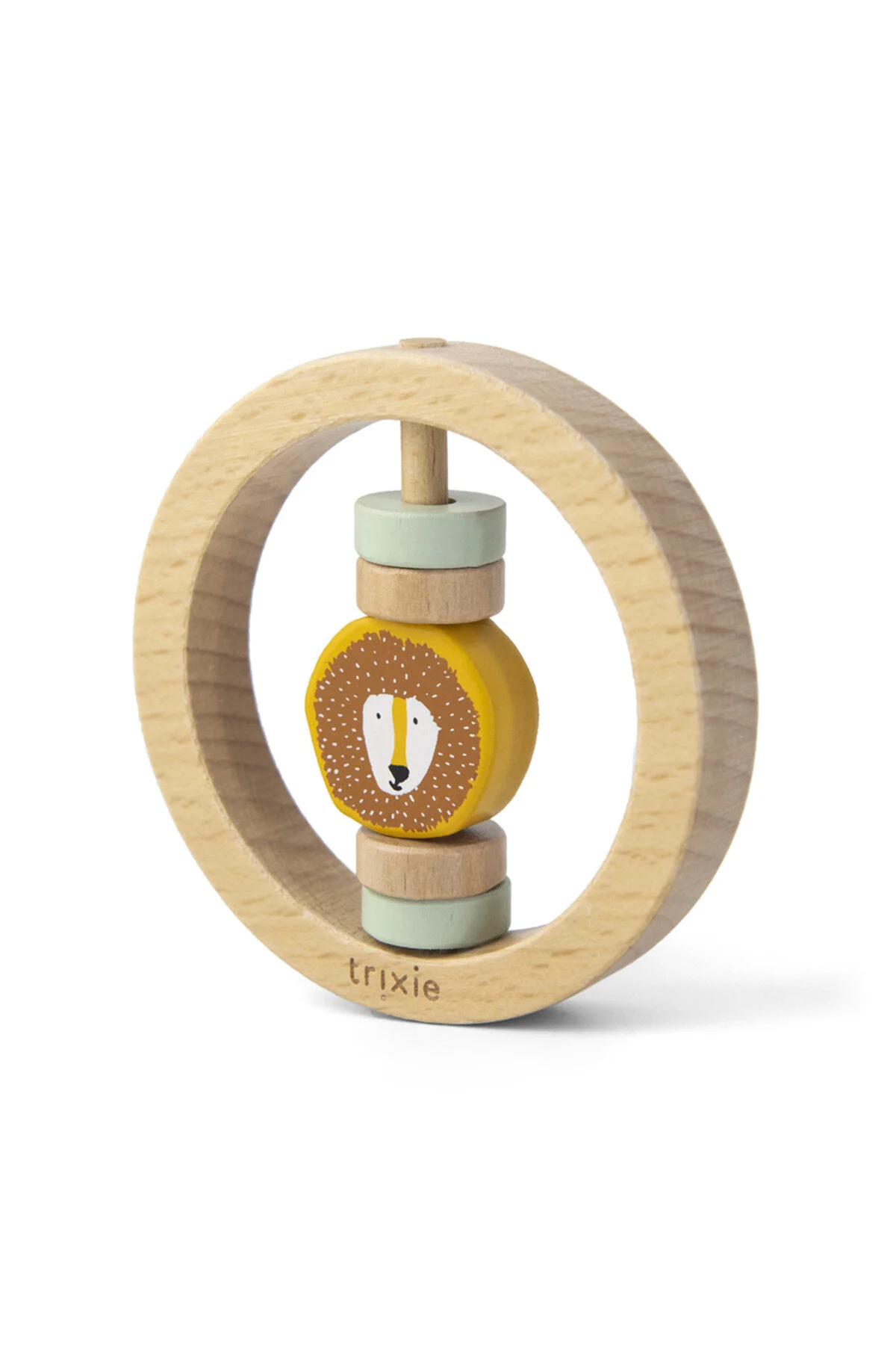 دندان دهنده ها و جینی RATTLES ROUND WOODEN آقای شیر Trixie