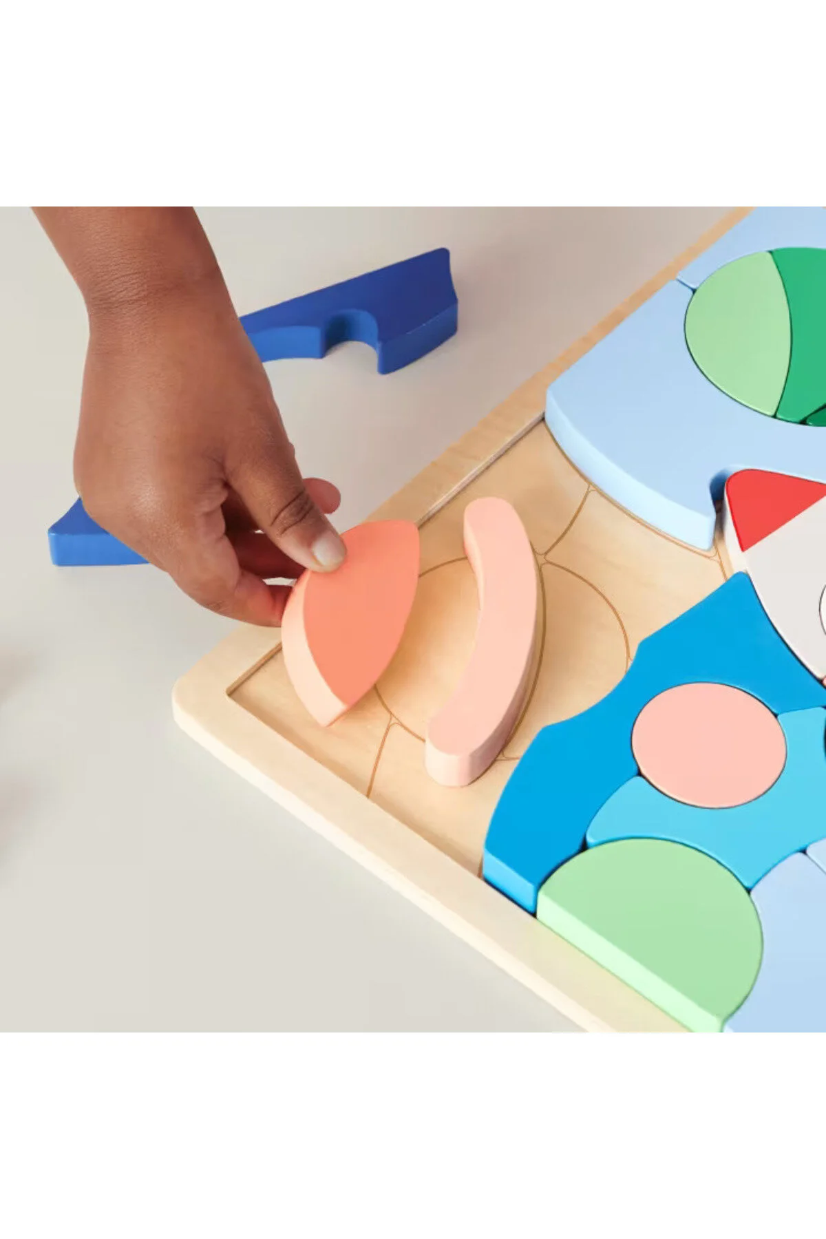 اسباب بازی های چوبی قهوه‌ای پازل فضای اورجینال Fisher Price
