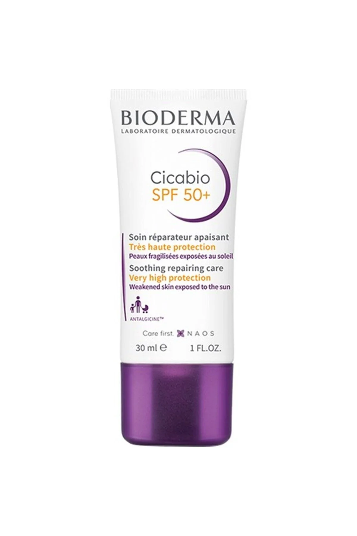 کرم ضد آفتاب و ترمیم کننده مدل Cicabio با SPF+50 با حجم 30 میل بایودرما Bioderma