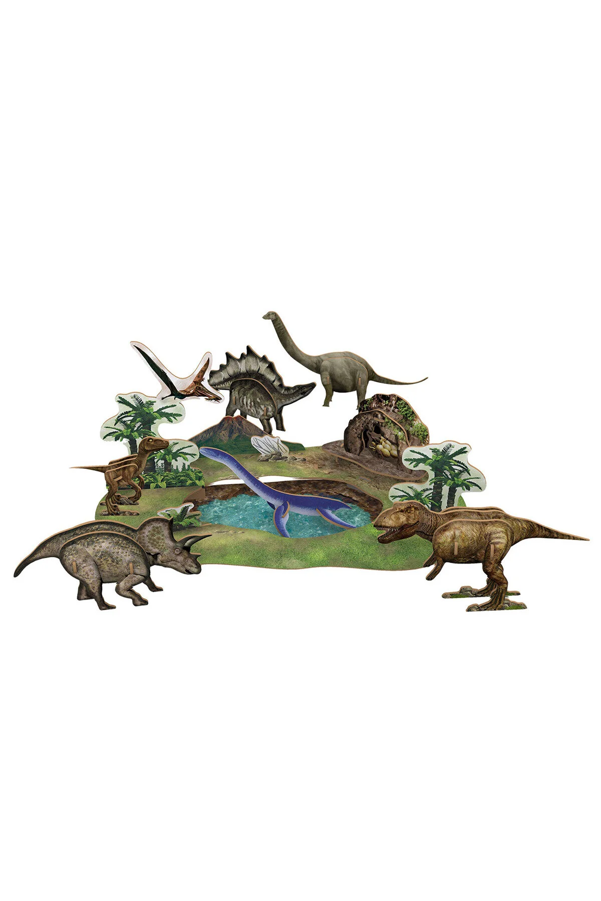 پازل CUBICFUN NATIONAL GEOGRAPHIC KIDS 3D PUZZLE PARK DINOSAUR Cubic Fun