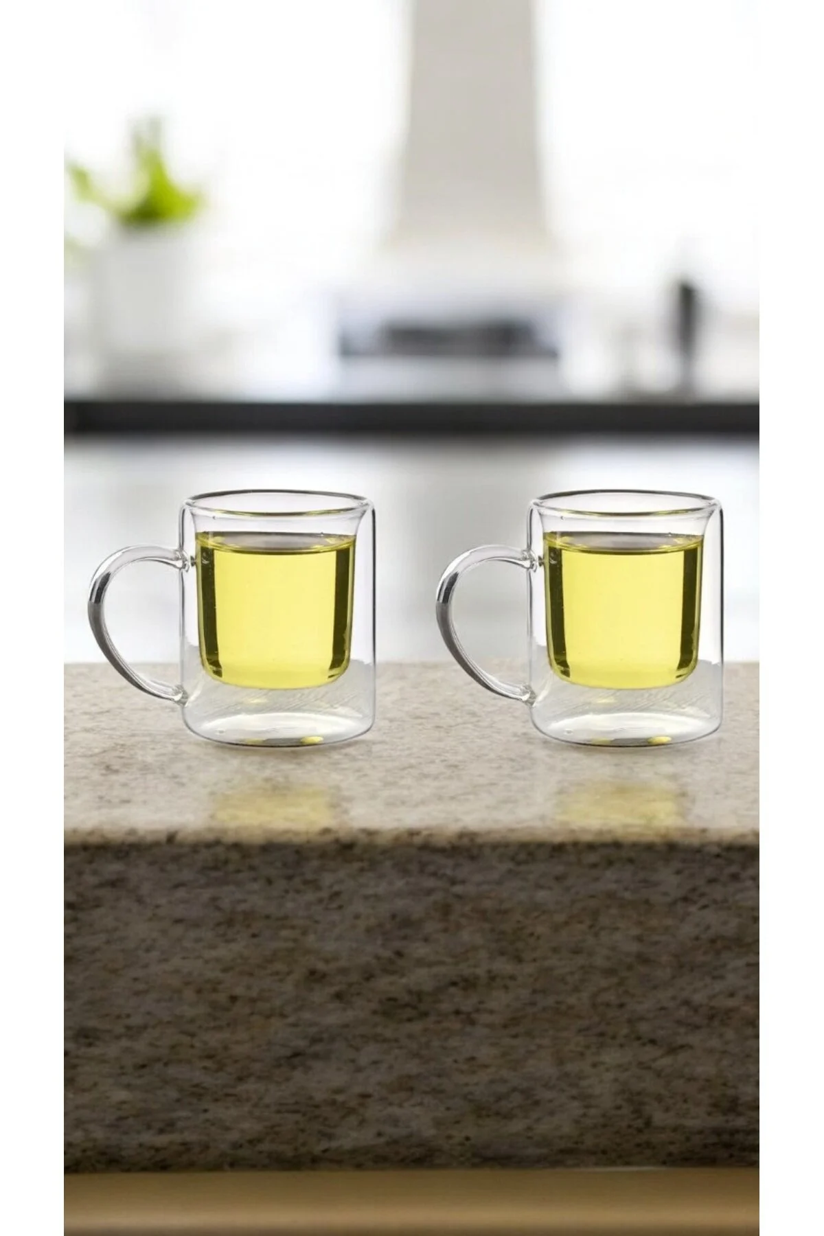 ماگ سفید Double Wedde Borosilikate Glass Nescafe لاته قهوه فیلتر فنجان چای گیاهی 200 میل 2 قطعه 1837  Kitchen Design Lab
