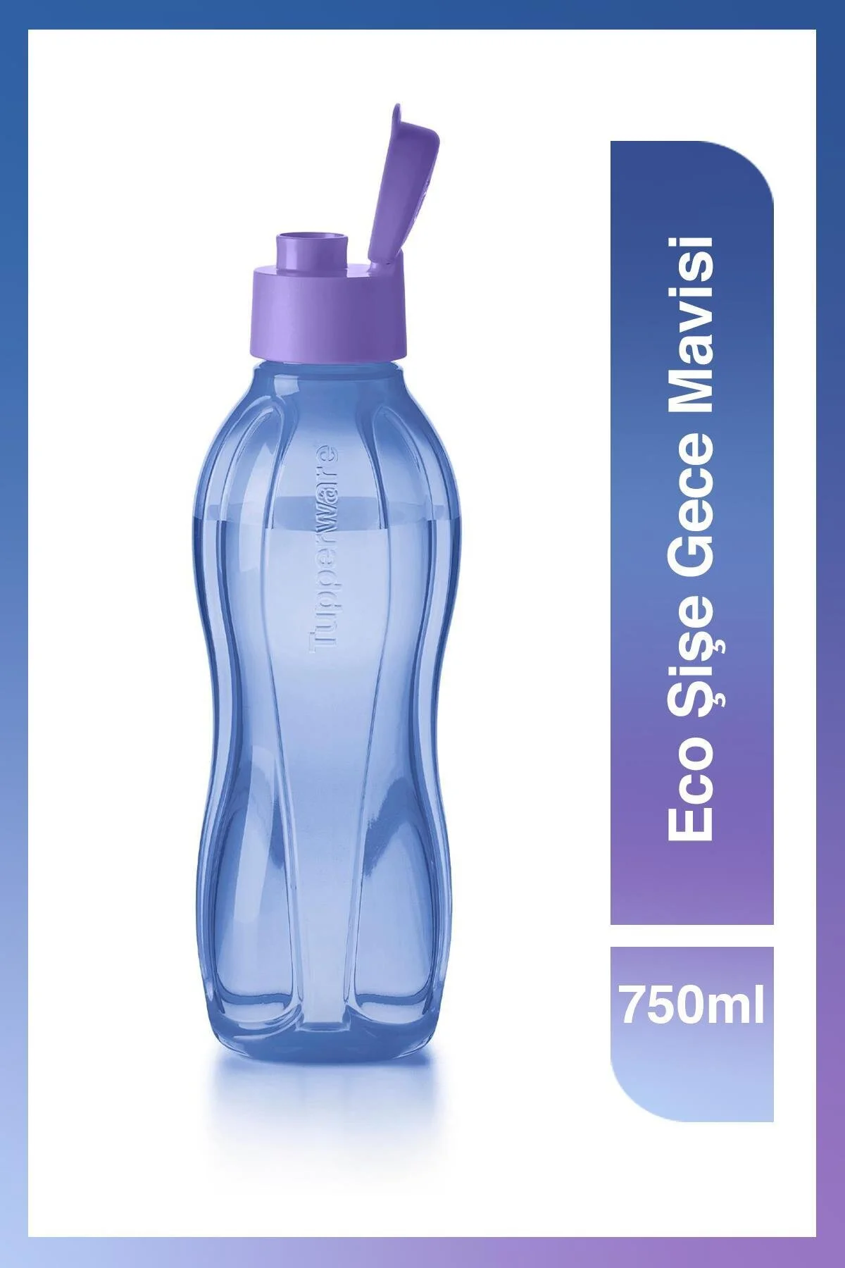 قمقمه و فلاسک بطری ECO SULUK & FATARA EASY COVER NIGHT BLUE 750ML Tupperware