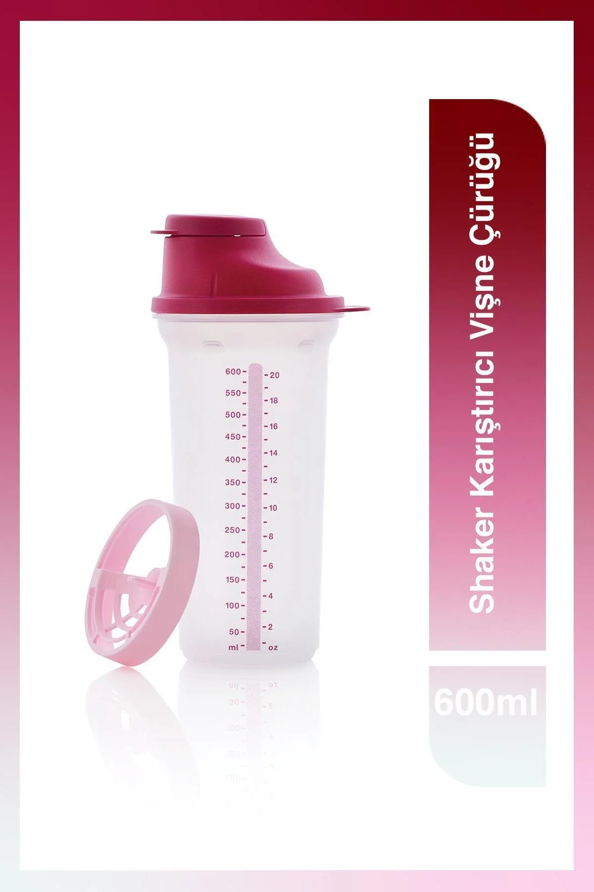 شیکر پروتئین VISNE 600 میل میکسر آب بندی شده لوازم جانبی تغذیه ورزشی Tupperware