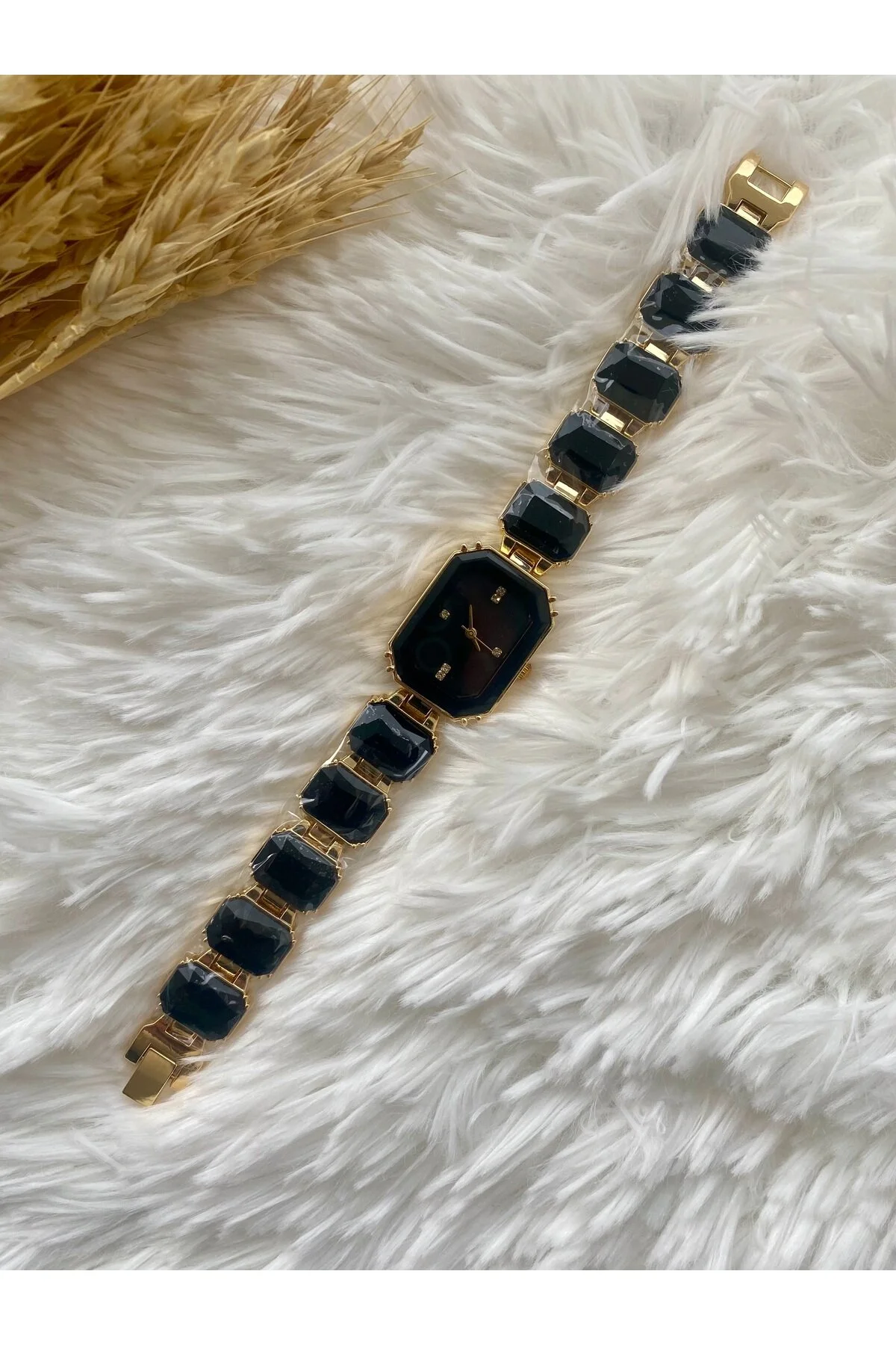 ساعت مچی هشت ضلعی کریستال MILLENIA PRINCESS زنانه سیم مشکی MEshop