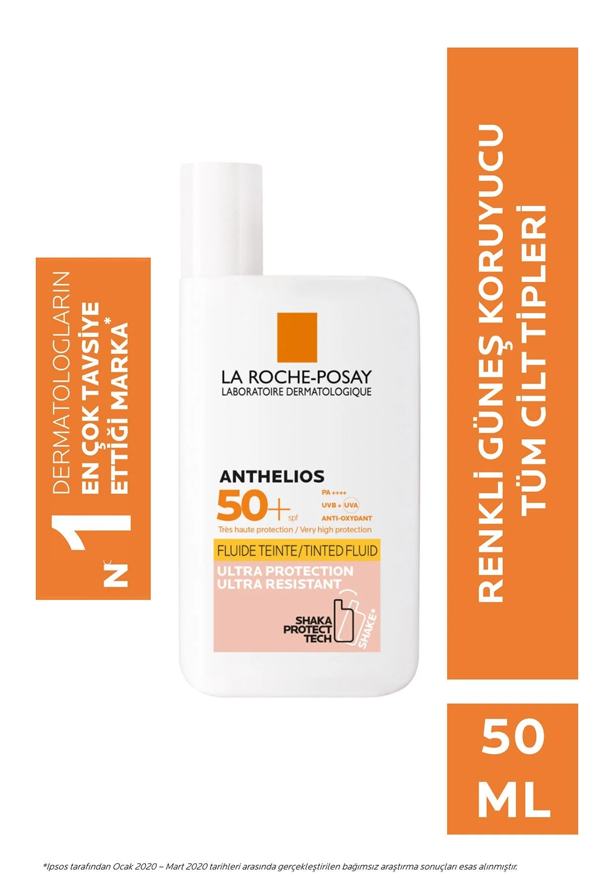 La Roche Posay کرم ضدآفتاب آنتلیوس شک روغنی SPF50 با رنگ 50 میلی لیتر