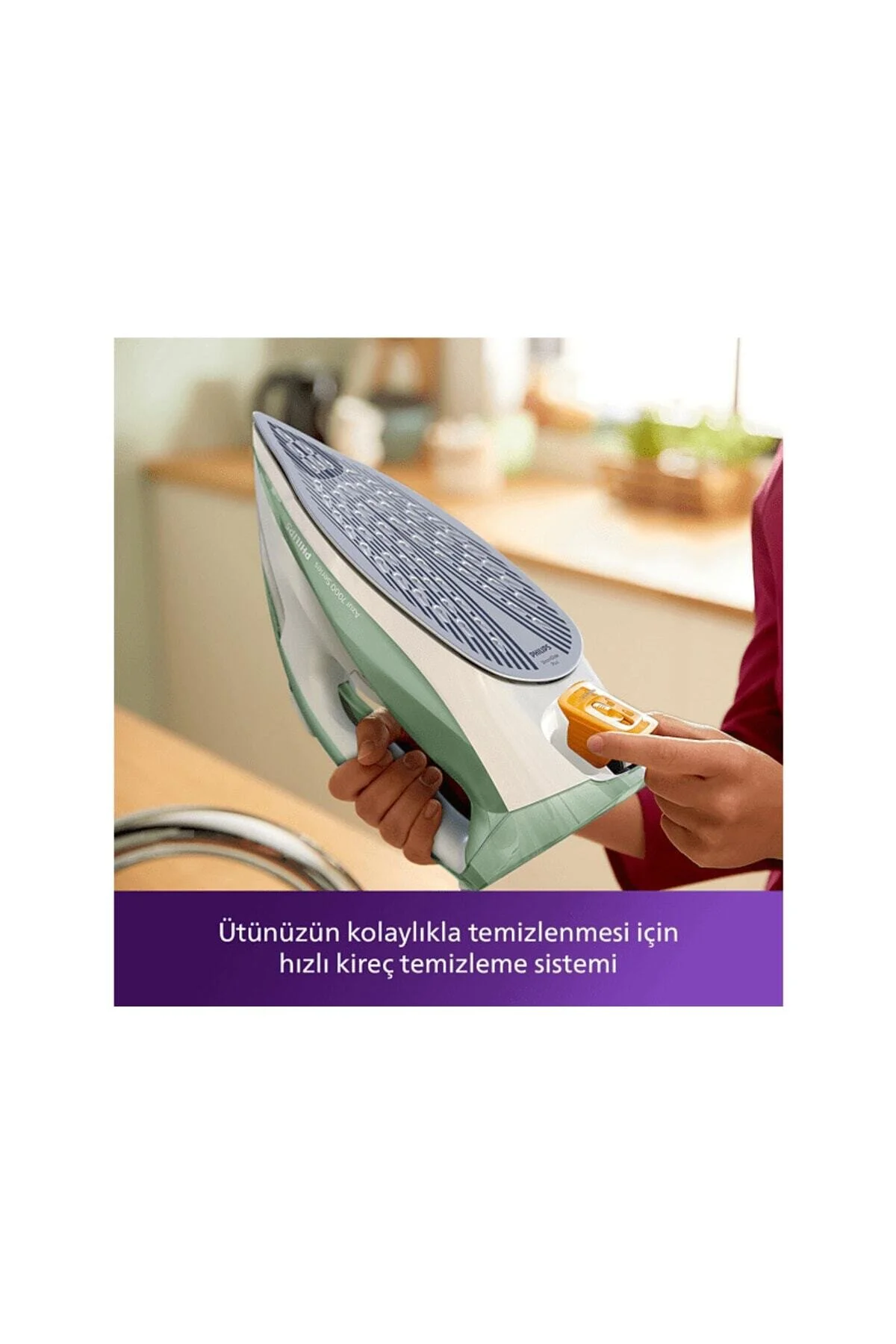 اتو بخار DST7012 70 7000 SERIES STEAM IRON DESERT GREEN GREY اورجینال Philips