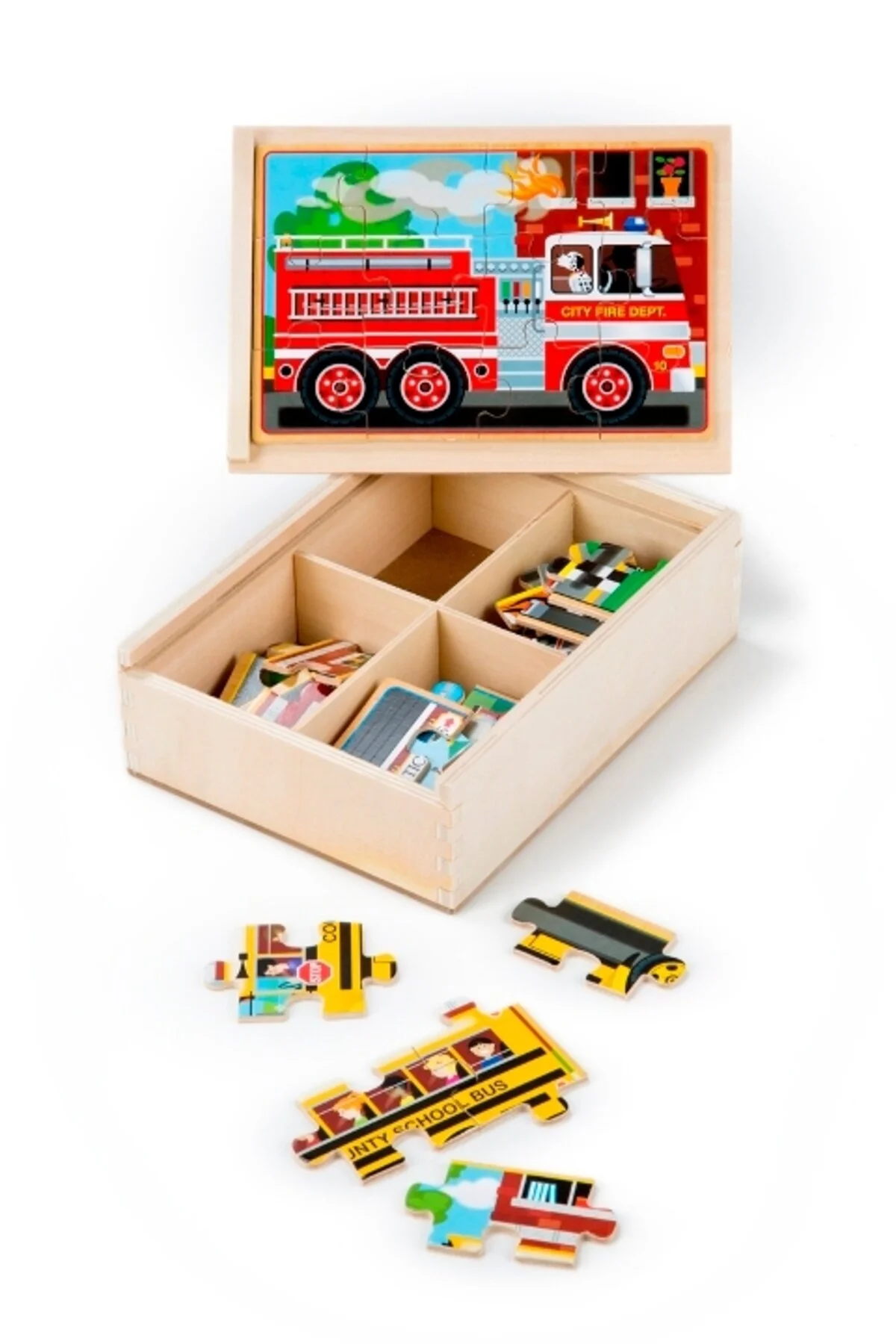 پازل ها و یاپبوزهای کودک ملیسا داگ وودن 12X4 تنظیم شده Melissa & Doug Melissa & Doug