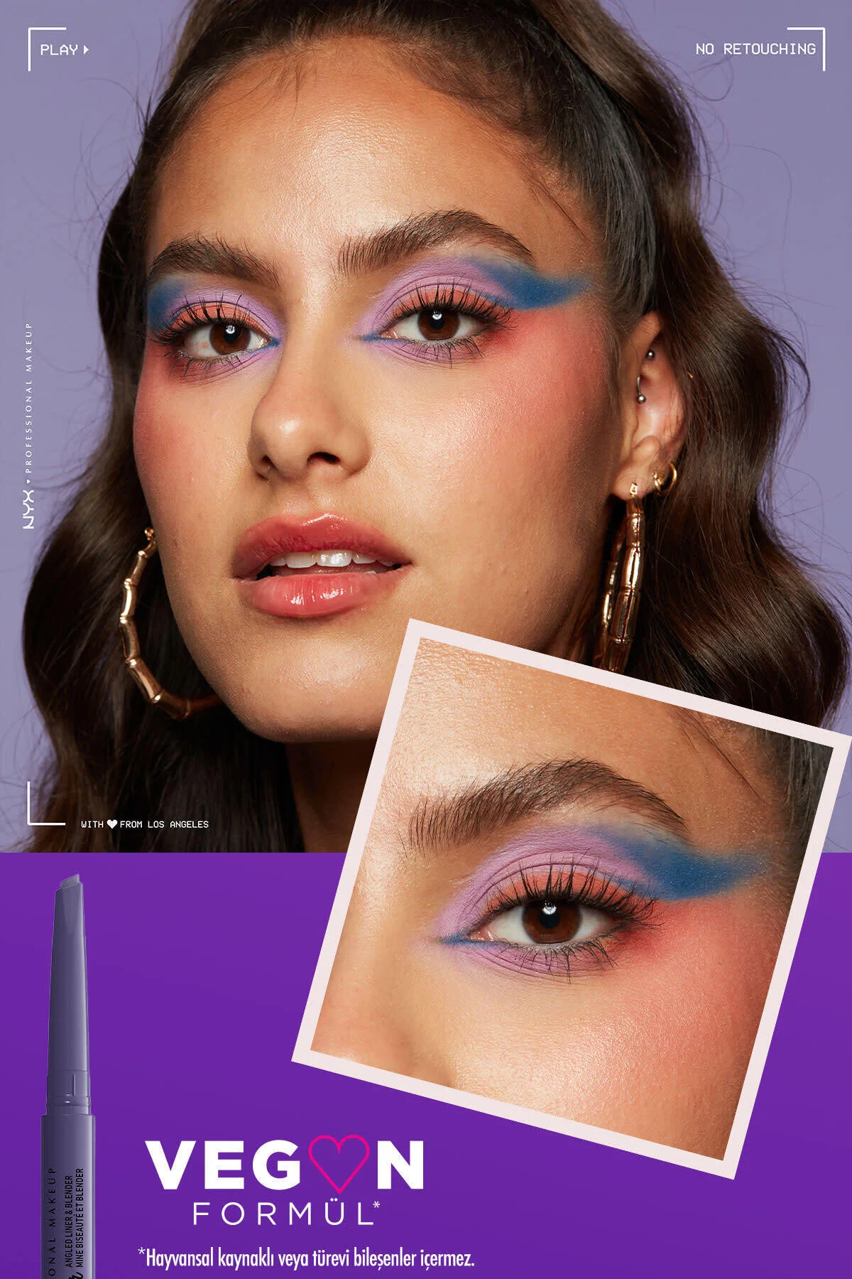 NYX Professional Makeup خودکار چشم براق بنفش اپیک اسموک لاینر