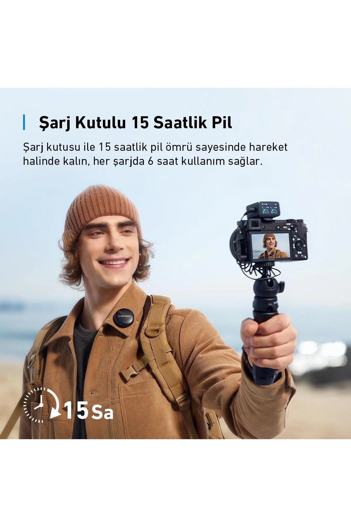 میکروفون و لوازم جانبی کار M650 یقه BLACK A3320 Anker