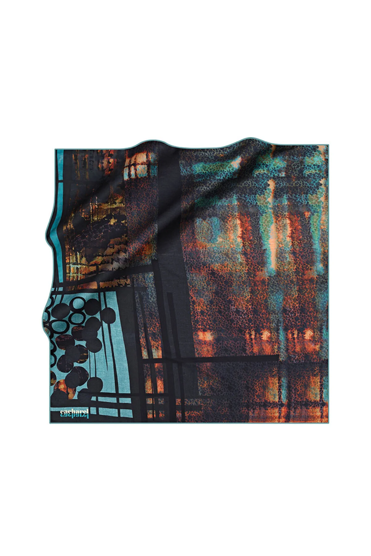 شال 90X90 CACHAREL POLY TWILL اورجینال کاشارل Cacharel