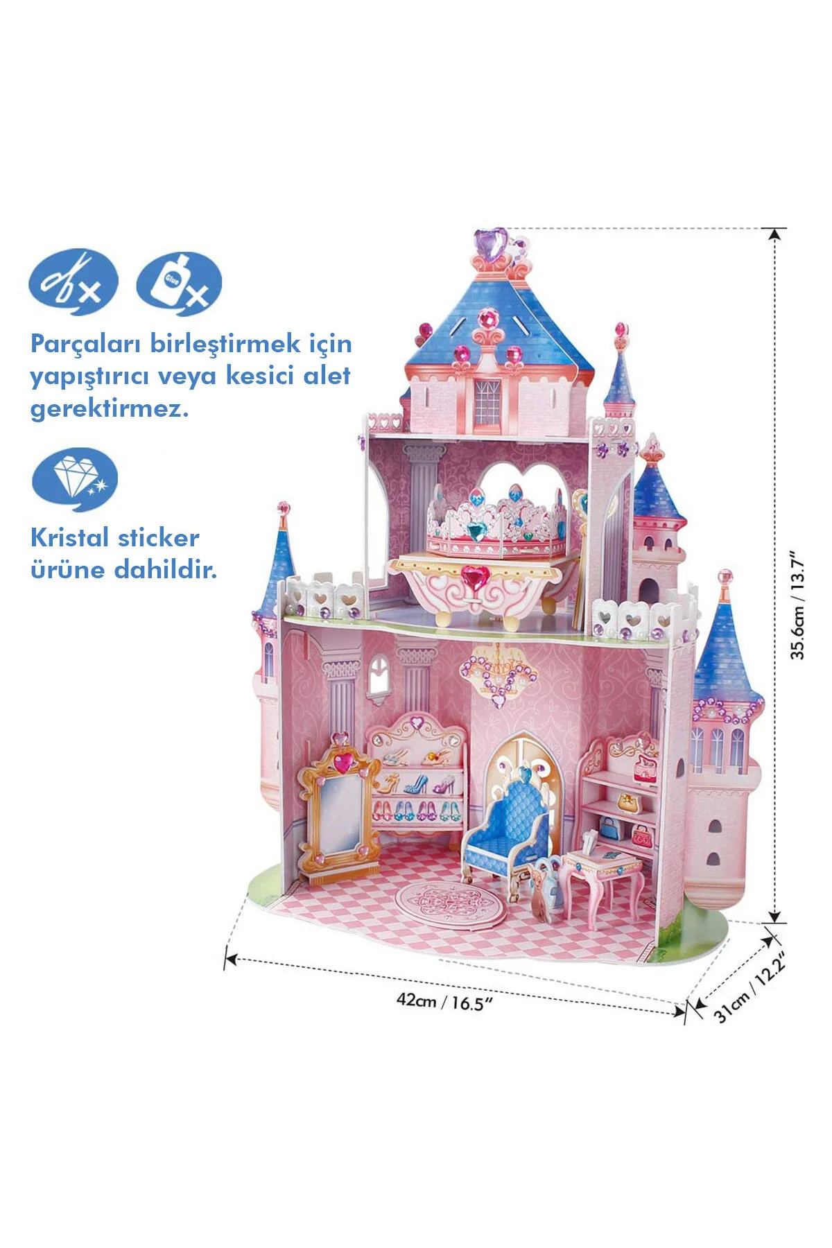 پازل PRINCESS HIDDEN GARDEN CASTLE PUZZLE 3D Cubic Fun