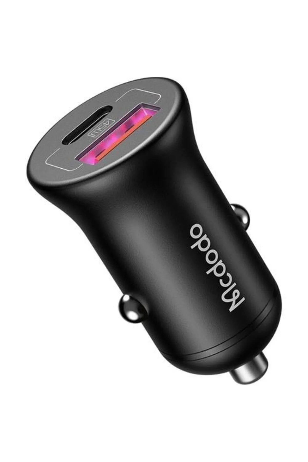 شارژر CC 2680 45W PD 1XTYPE C 1X وسیله نقلیه USB سبک تر شارژ سیاه Mcdodo