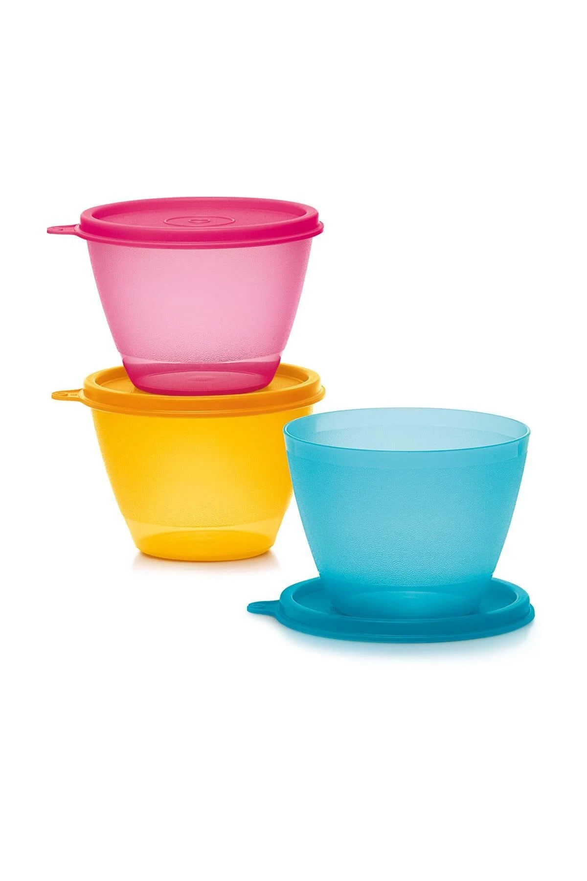 ظرف نگهدارنده چند رنگ ظروف یخچال و فریزر رنگارنگ 3 Set 400 میل Tupperware