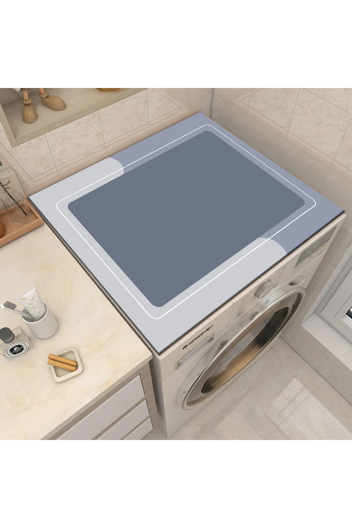 نظم‌دهنده حمام ماشین لباسشویی پوشش یخچال و فریزر خشک مایع واقعی قابل شستشو 3D ELSE HALI
