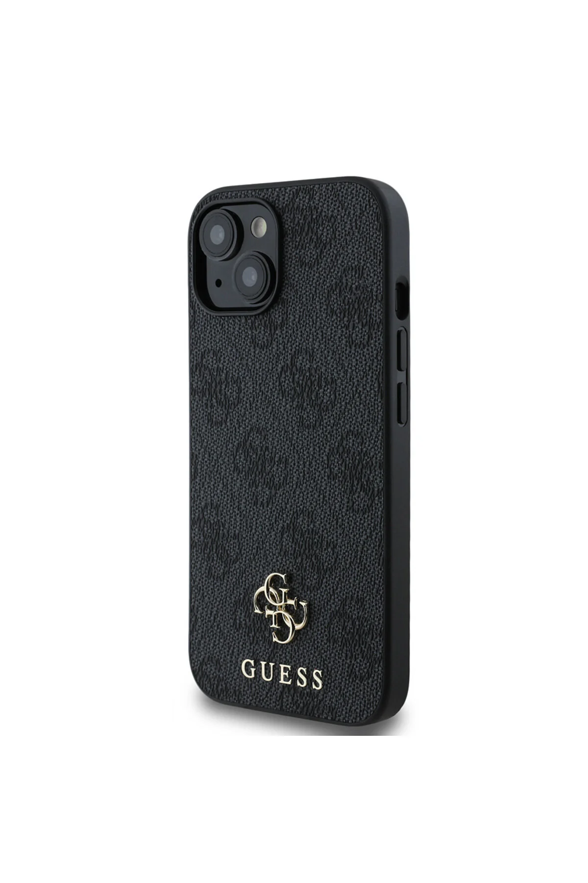 کاور و قاب سازگار آیفون 15 GUESS LICENSED MAGSAFE CHARGING دارای کلاسیک کوچک 4G مشکی Guess
